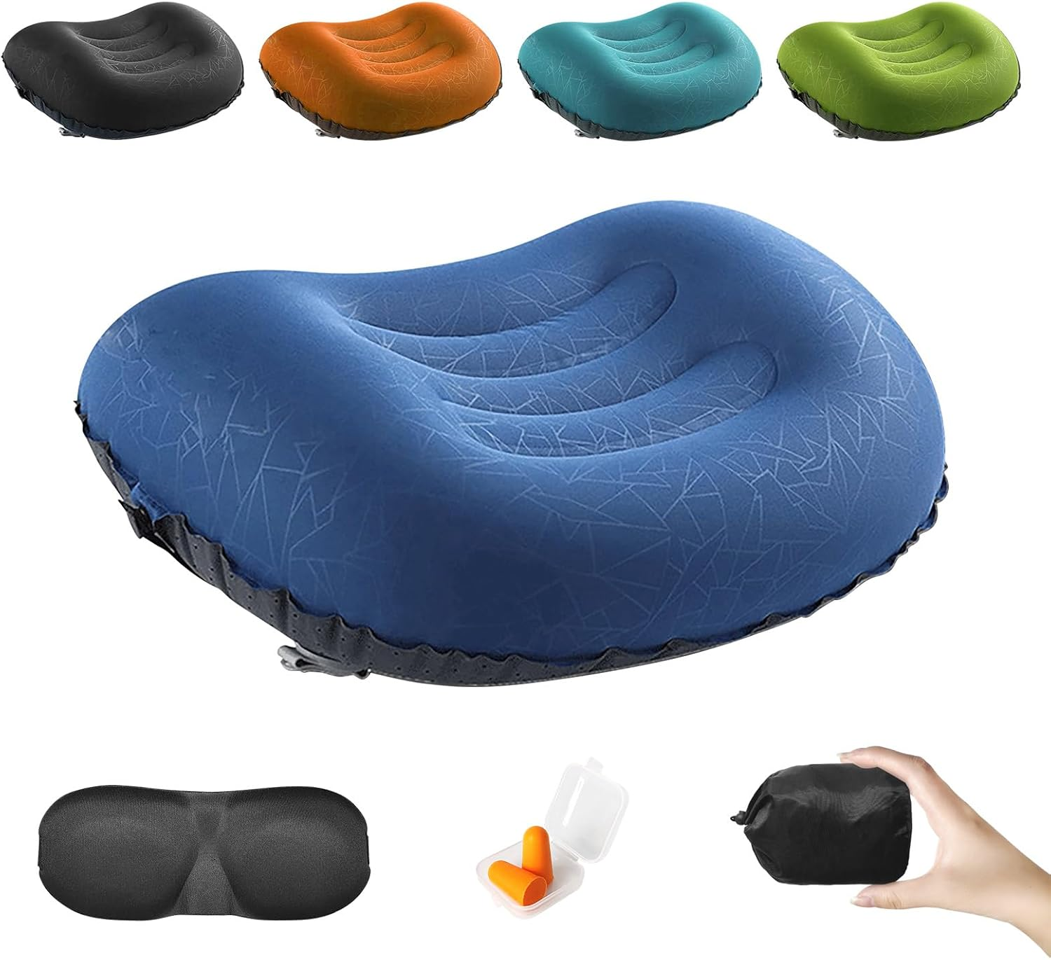 DAWNTREES Inflatable Camping Travel Pillow, 2 Pack Ultralight Pillow, Neck Pillow,Beach Pillow,Backpacking Pillow, Inflatable Pillow for Camping,Hiking