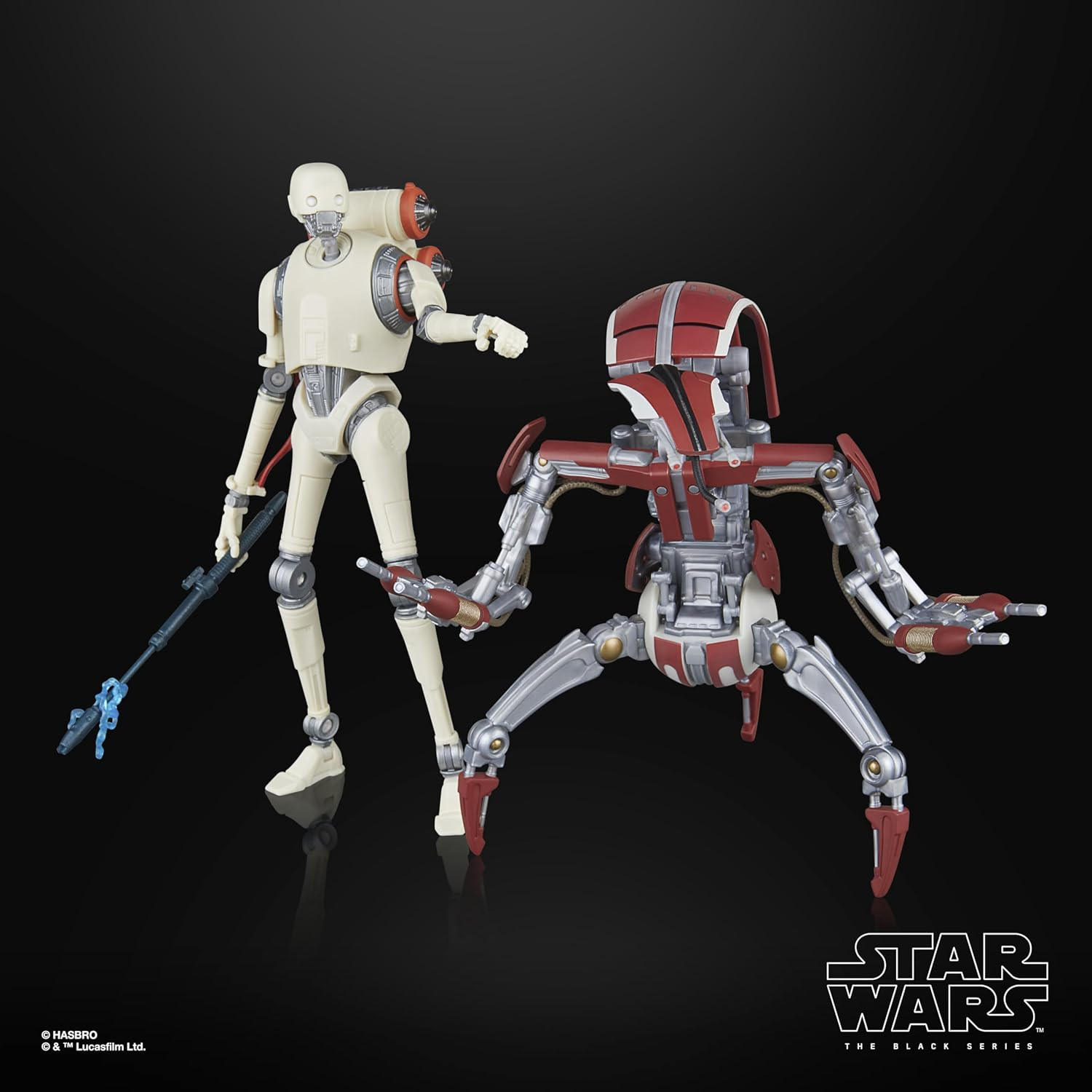 Star Wars the Black Series KX Security Droid Enforcer & Droideka, Star Wars Jedi: Survivor Gaming Greats Collectible 6 Inch Action Figure 2-Pack image number 6