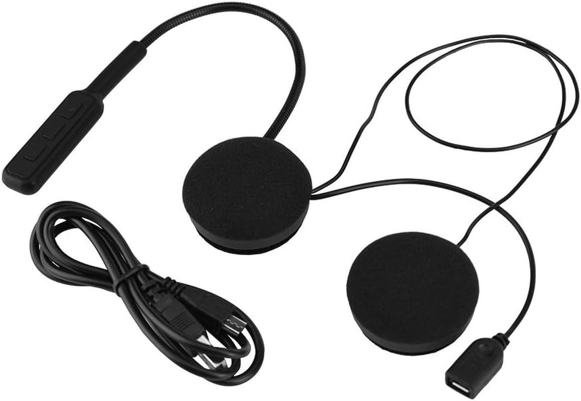Wireless Bluetooth Helmet Headset for Motorcycle Communication with Music Speakers and Earphone Compatibility for Hands-Free Audio and Crystal Clear Sound Quality image number 4
