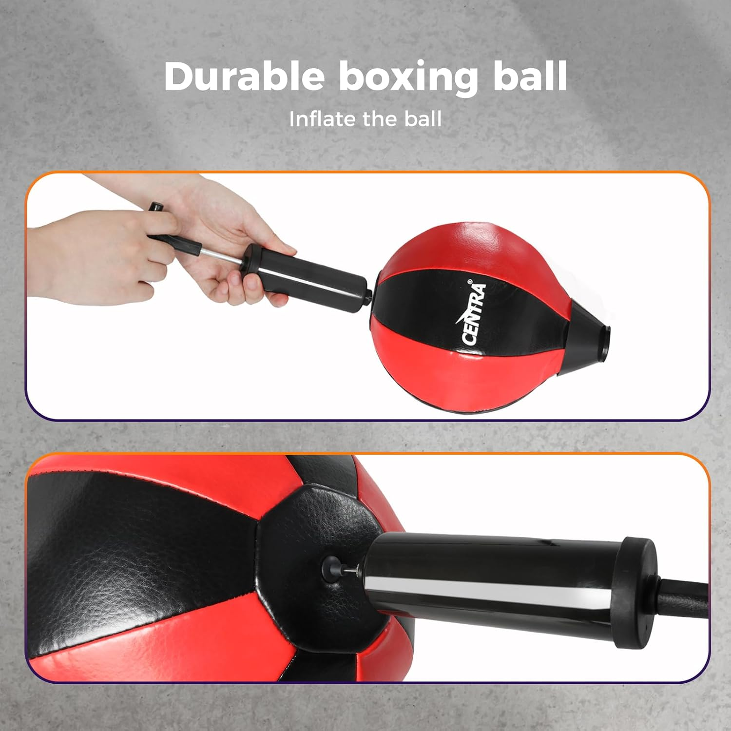 Centra Reflex Bag, Speed Boxing Ball, Freestanding Punching Bag with Stand Stress Ball, Height Adjustable for Adults, Perfect for Stress Relief/Fitness/Punch Home Gym Equipment, High-Speed Rebound image number 1