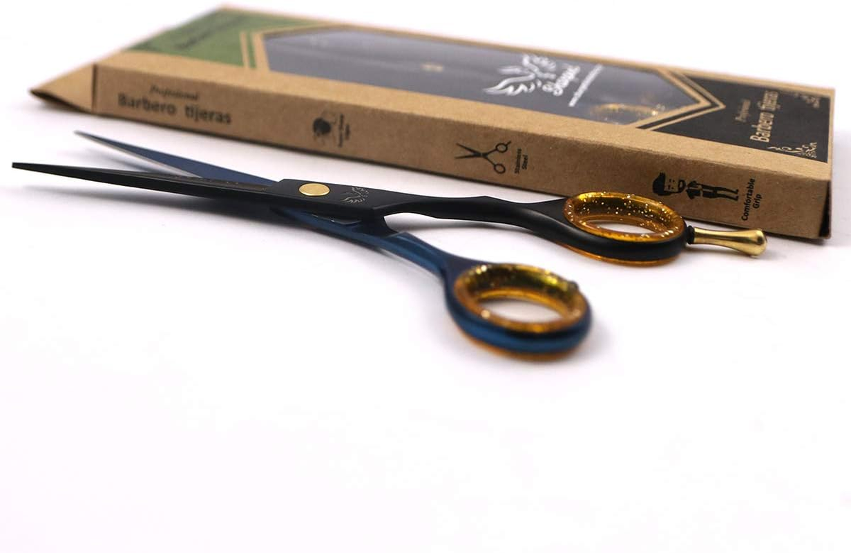 Hair Cutting Scissors Professional 6.5'' Hairdressing Shears, Thinning Scissors, Japanese Stainless Steel Razor Sharp Scissors for Barber & Salon Kit for Men & Women