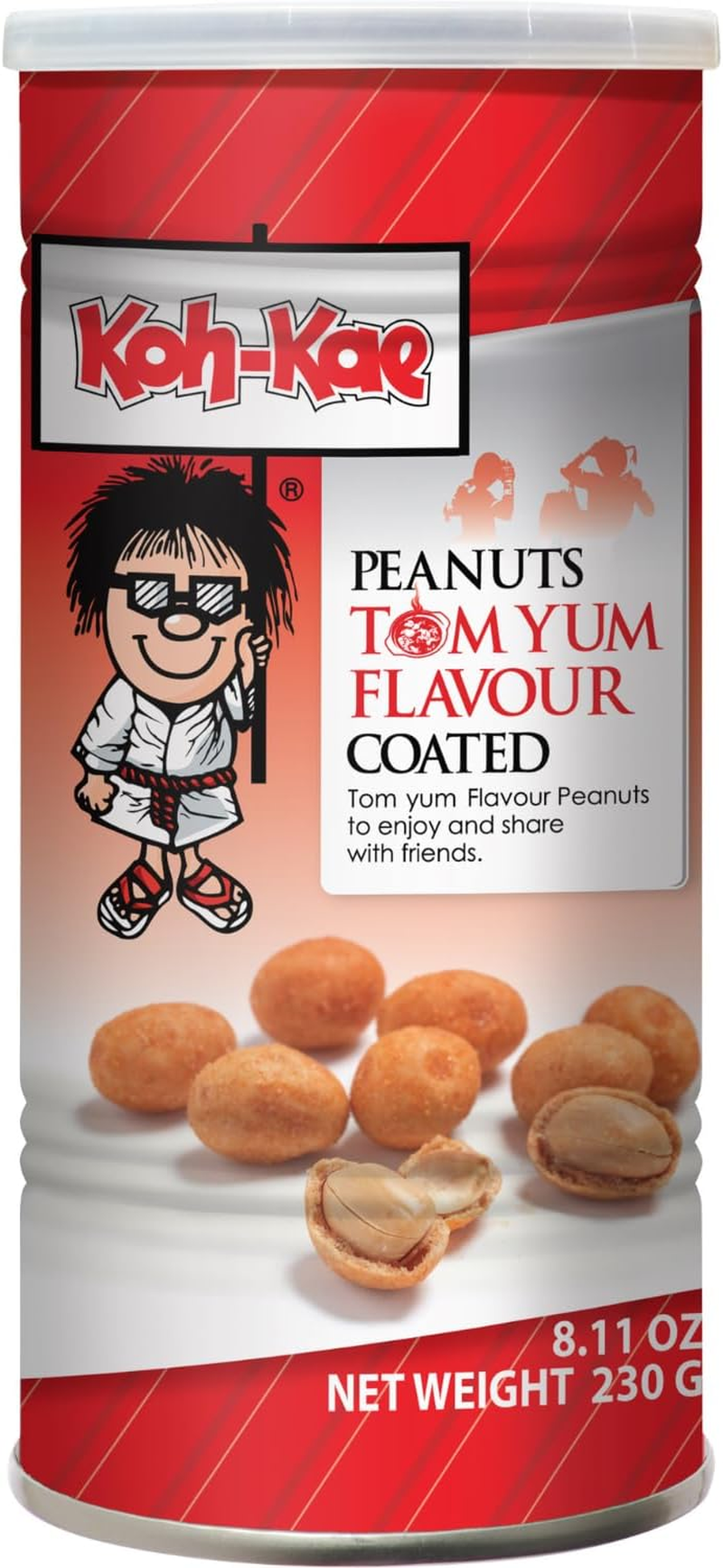 Koh Kae Tom Yum Flavour Coated Peanuts, 230 G