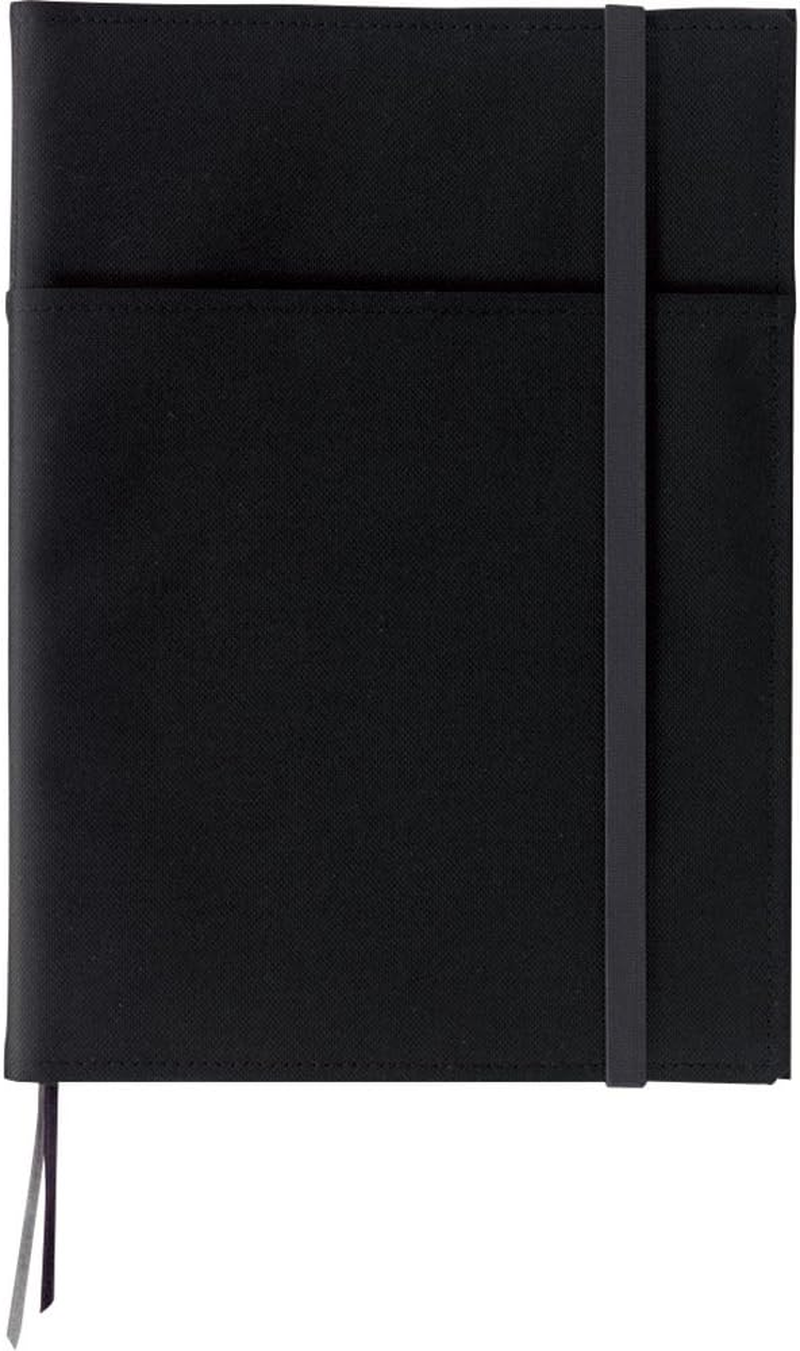 Kokuyo Systemic Refillable Notebook Cover - Twin Ring Notebook with Edge Title - Semi B5 (7" X 9.8") - Normal Rule - 35 Lines X 40 Sheets - Black Cover image number 5