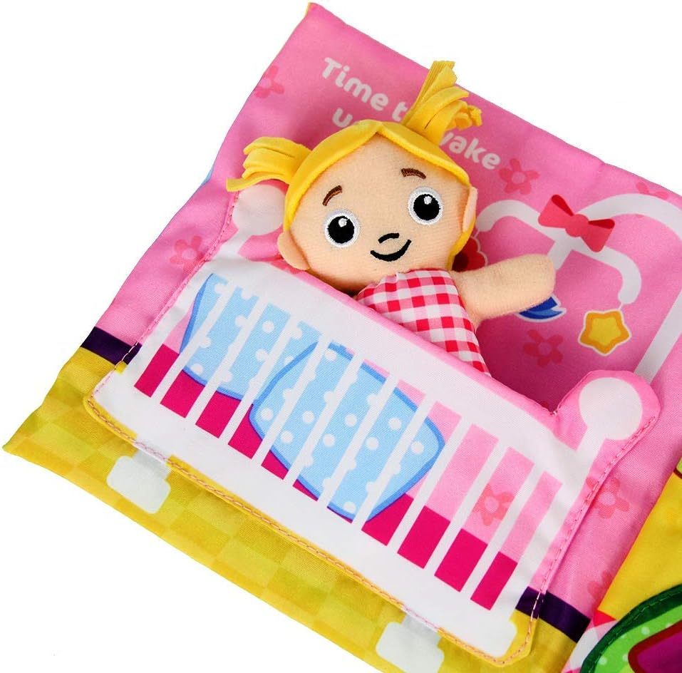 My Quiet Books 8 Theme - Ultra Soft Baby Books Touch and Feel Cloth Book, 3D Books Fabric Activity for Baby /Toddler, Learning to Sensory Book、Identify Skill Boys and Girls, Toddler Busy Book
