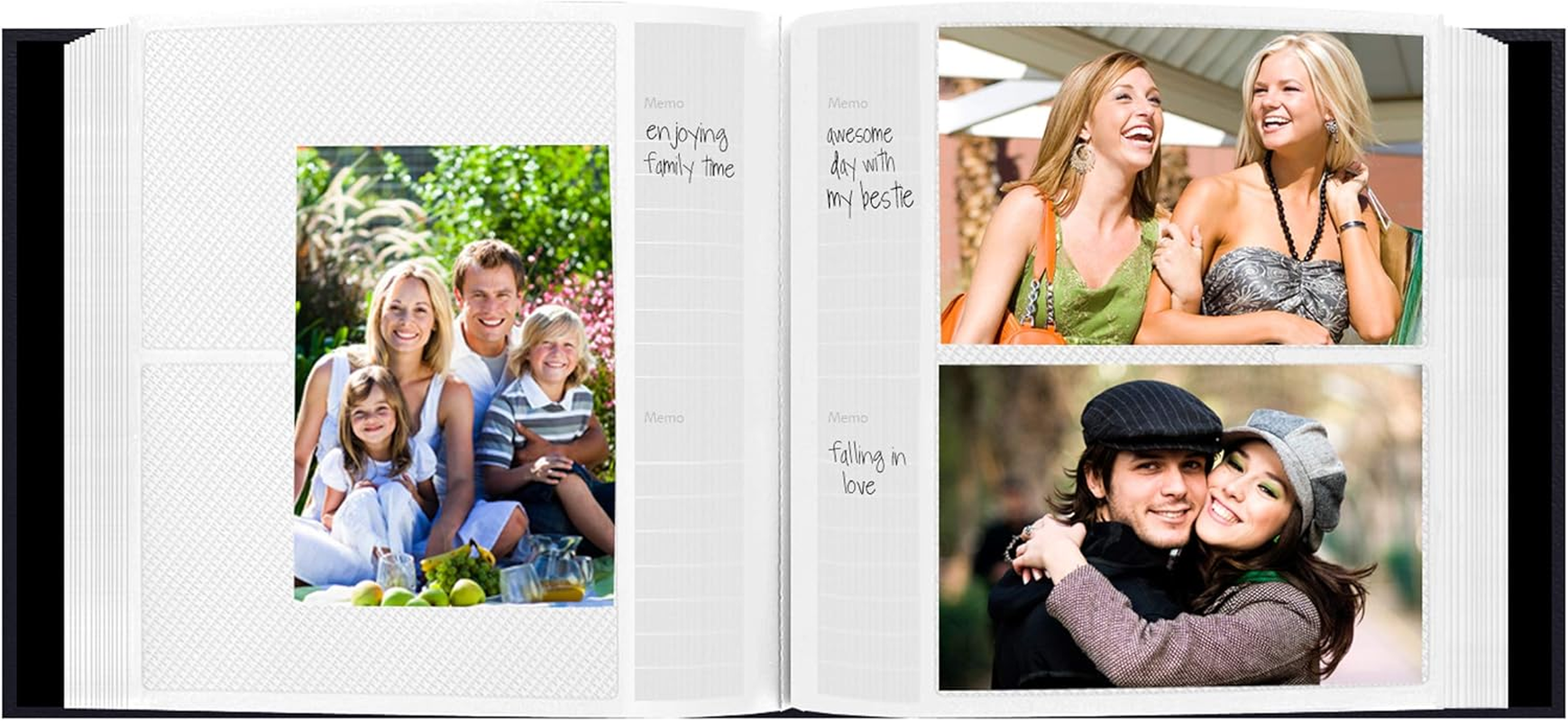 Sewn Leatherette 200 Pkt 4X6 Photo Album, Blue image number 4