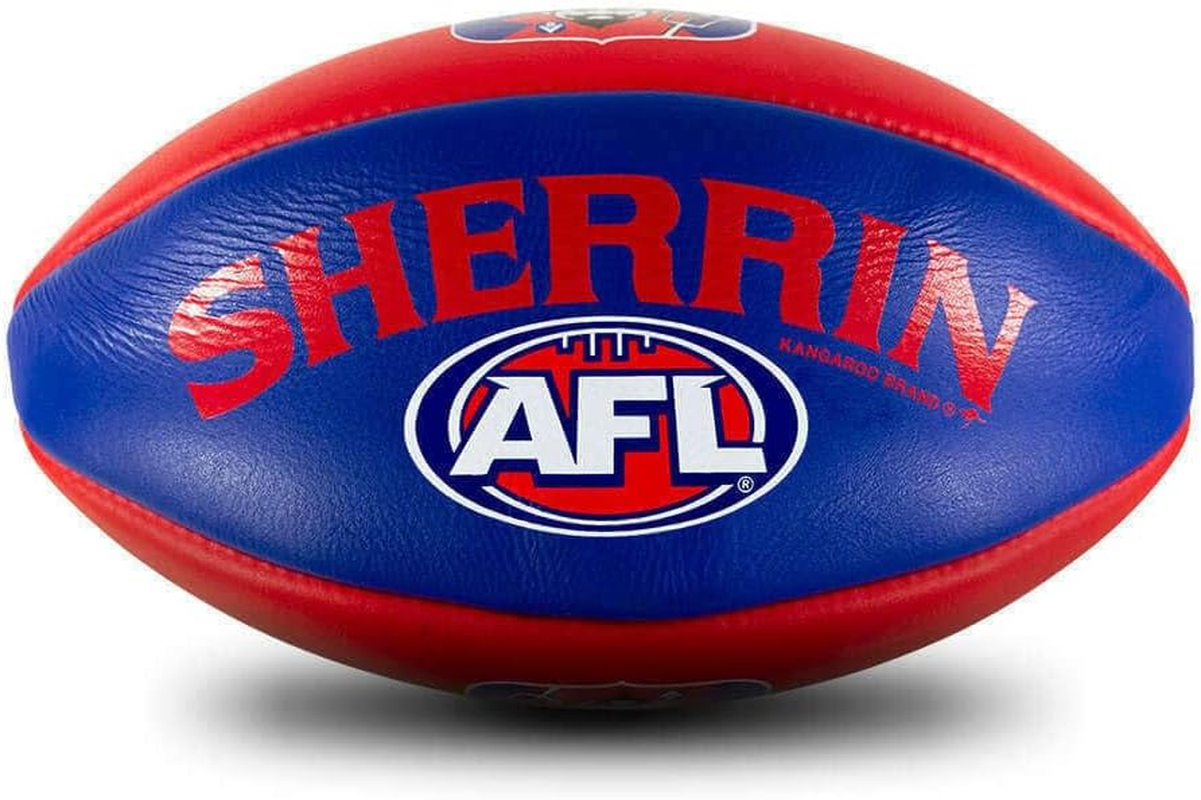 Melbourne Demons Leather Football - Size 5 image number 1