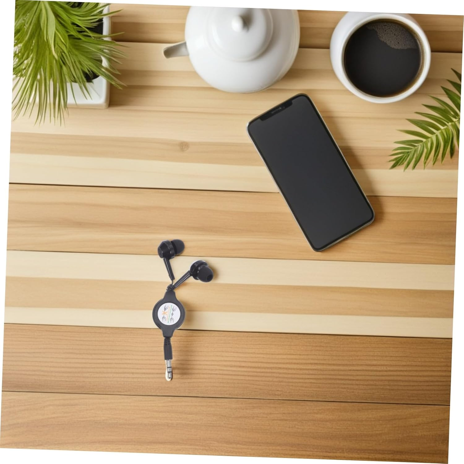 SHINEOFI 2Pcs Double-Pull Retractable Earphones Wired In-Ear Earbuds for Students Portable Dc 5V for Running and Sport Activities image number 4