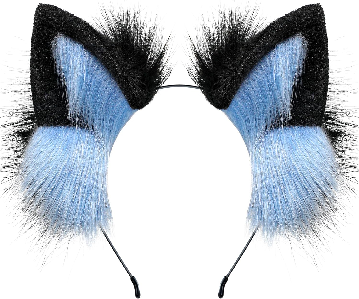 Furry Fox Wolf Cat Ears Headwear Women Men Cosplay Costume Party Cute Head Accessories for Halloween