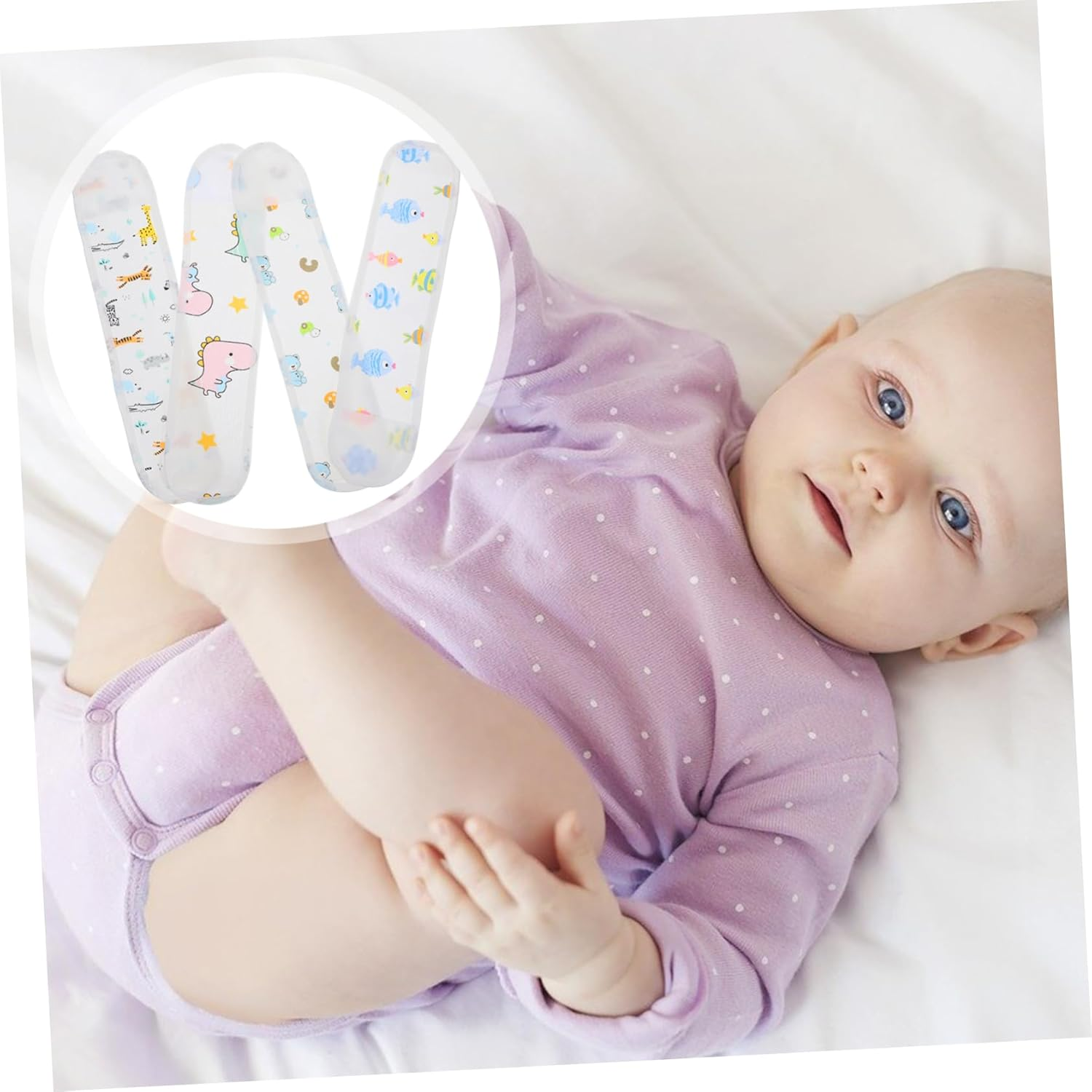 Belly Band Wrapping for Newborns Soft Breathable Belly Cover Boy Girl Adjustable image number 5