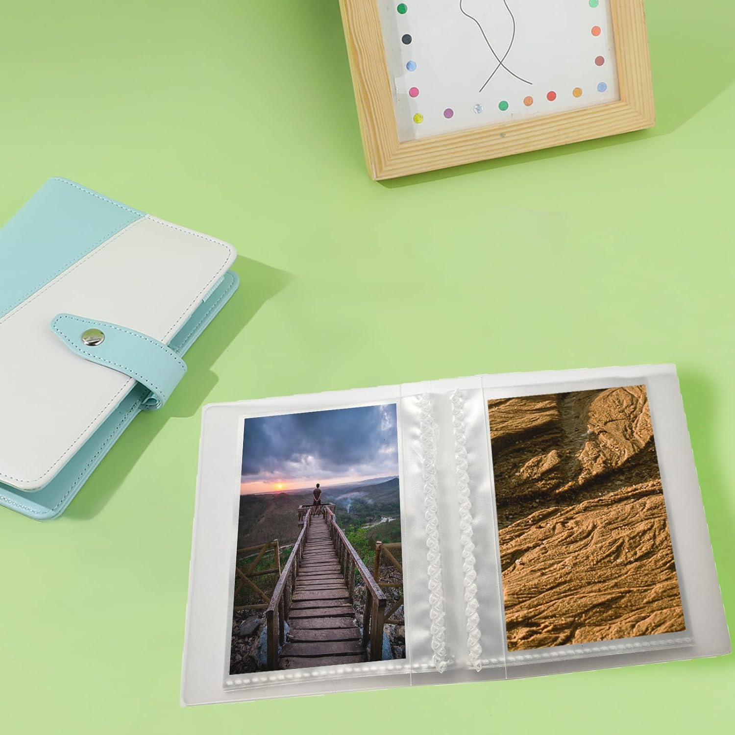 A5 Planner Inserts, 30 Pieces Clear Waterproof Pocket Protector Binder Sleeves, Page Protectors for Cards, Photocard Files, 6 Ring A5 Binder image number 1