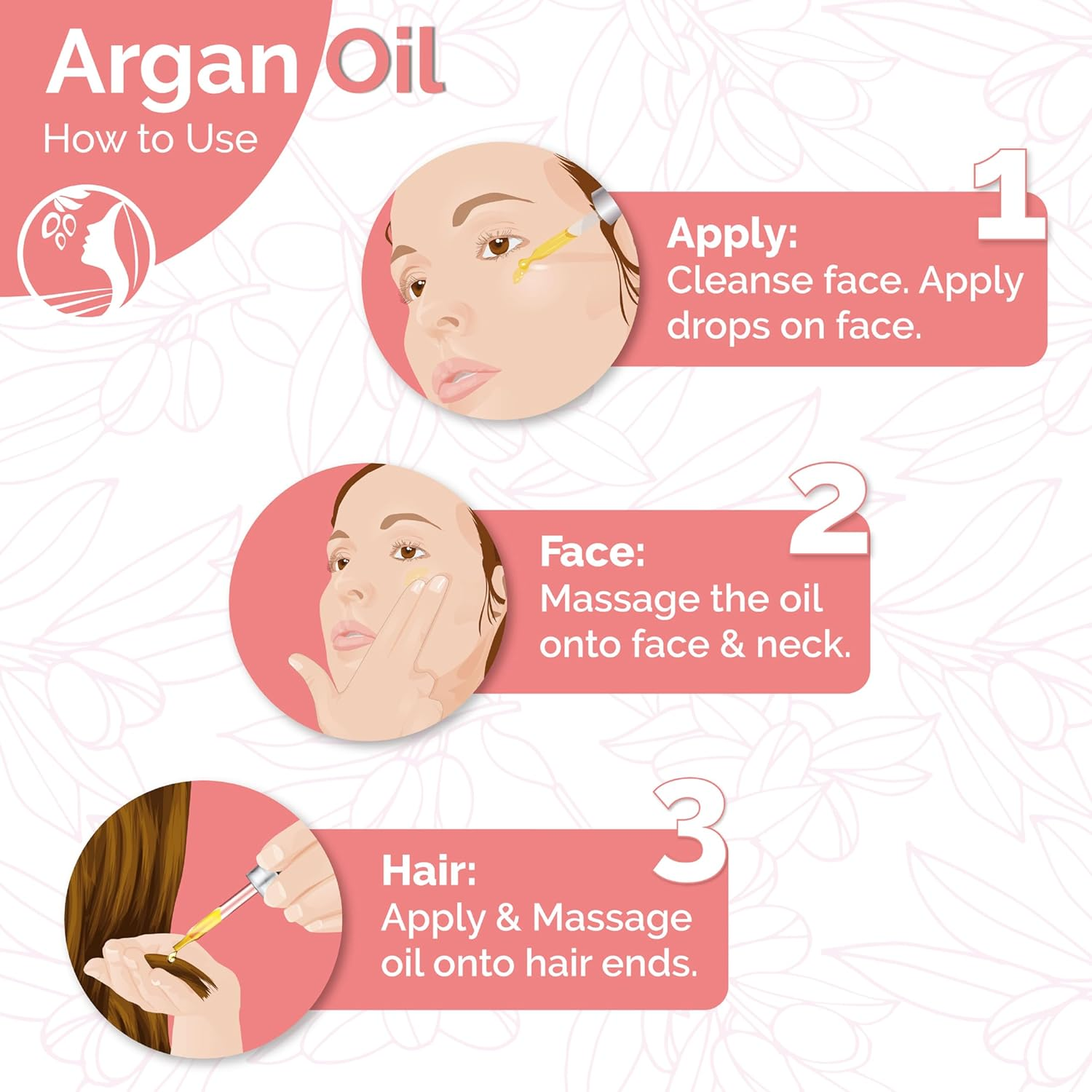 Fatima'S Garden Hair Serum - with Argan & Vitamin E, Hair Repair, 50Ml