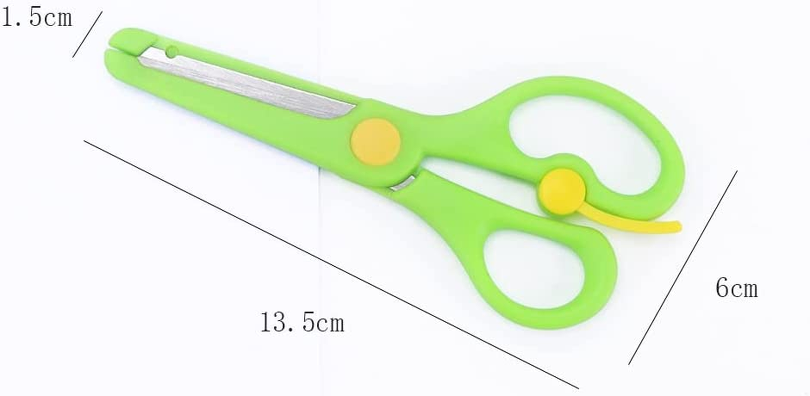 HIGHROCK 3Pcs Plastic Scissors for Kids, Safety Craft Scissors Handle Pre-School Training Scissors Children Art Craft Scissors