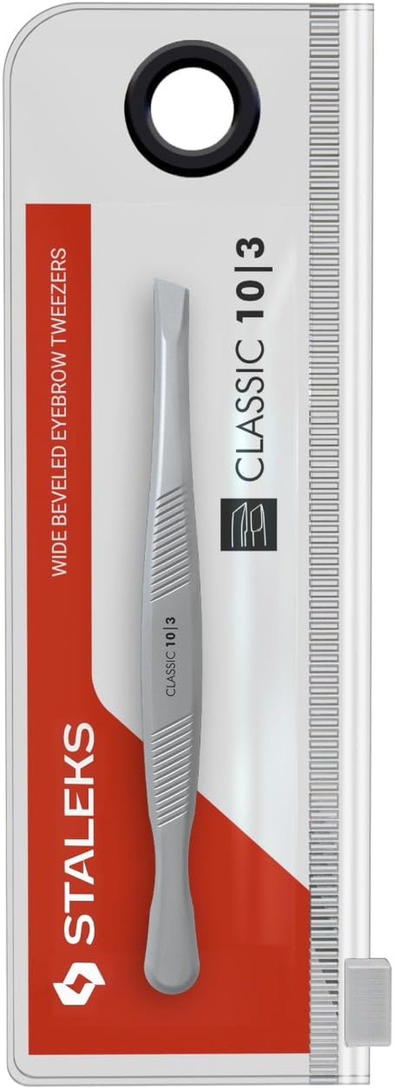 Staleks Eyebrow Tweezers CLASSIC TC-10/3 (Wide Slant) image number 5