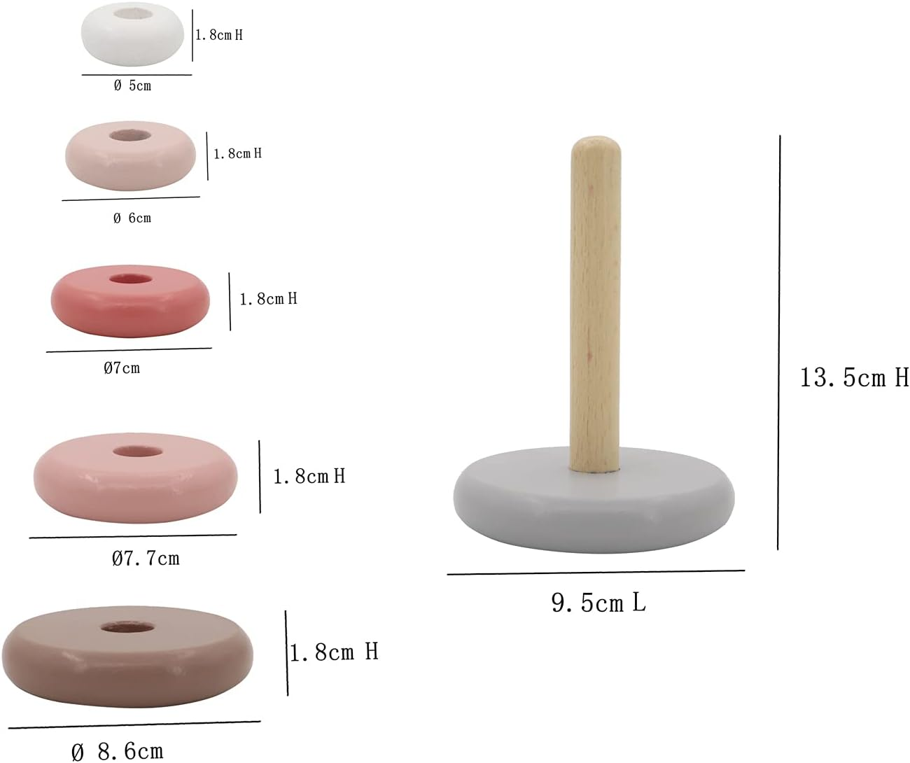 Kaper Kidz Calm and Breezy Stacking Tower, Marina image number 2