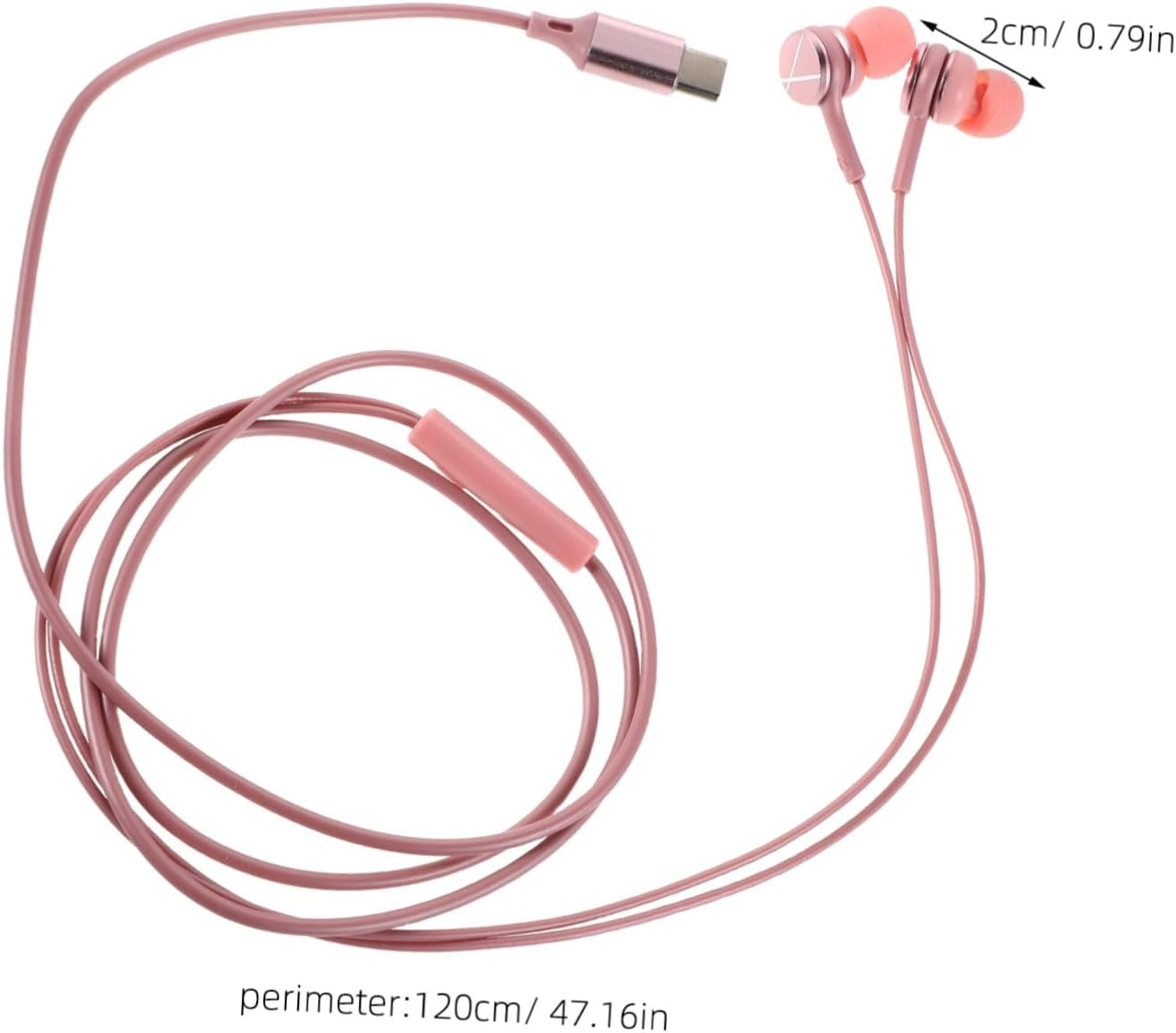 Mipcase Noise Cancelling Music Headphones Type-C Interface Wired Earbuds for Smartphones and Laptops Stereo Sound Quality for Travel and Daily Use image number 6