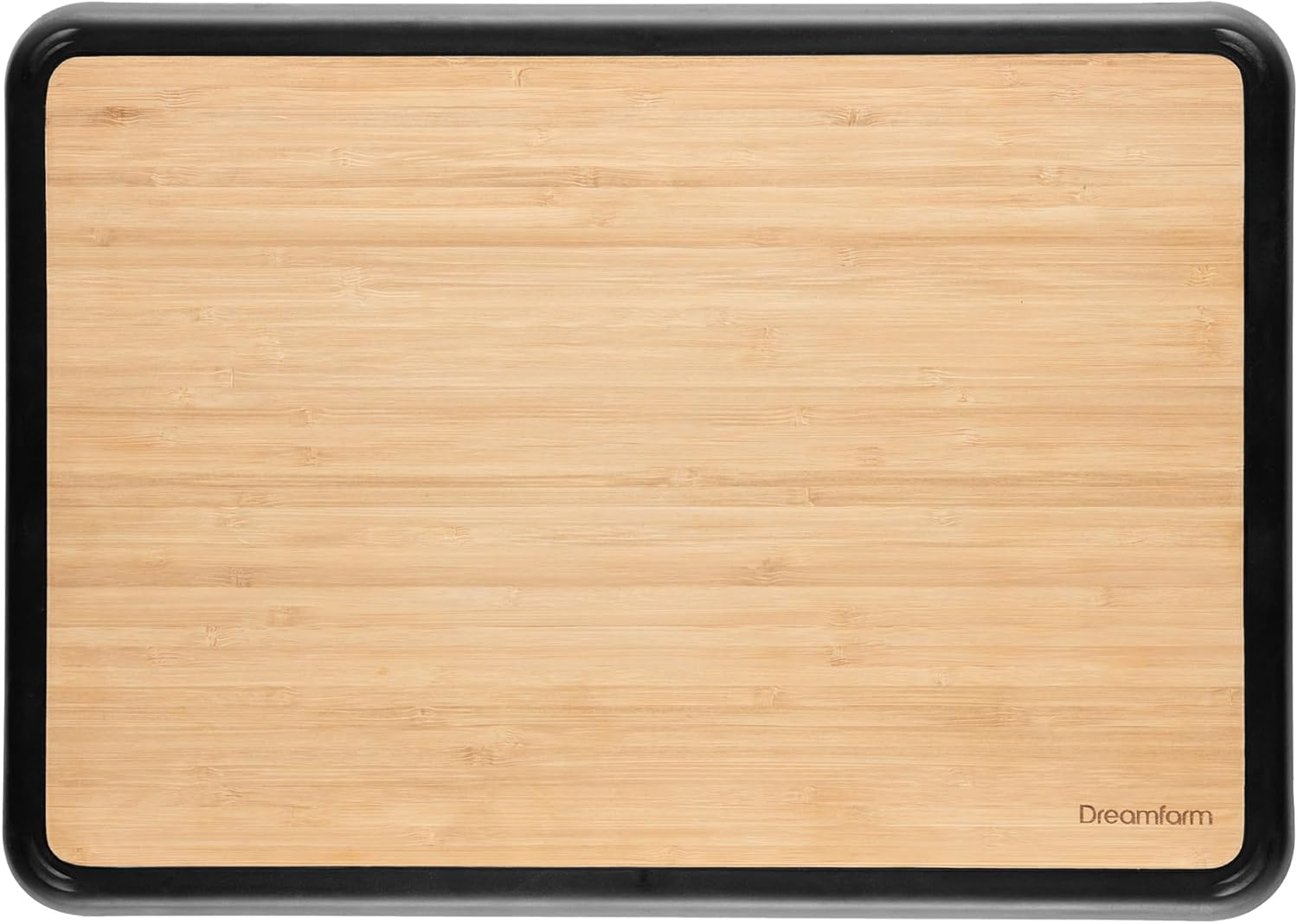 Dreamfarm Big Fledge Bamboo Dishwasher-Safe, Double-Sided Cutting Board with Non-Slip, Juice-Catching Flip-Up Silicone Edges - 14"X10", Bamboo image number 3