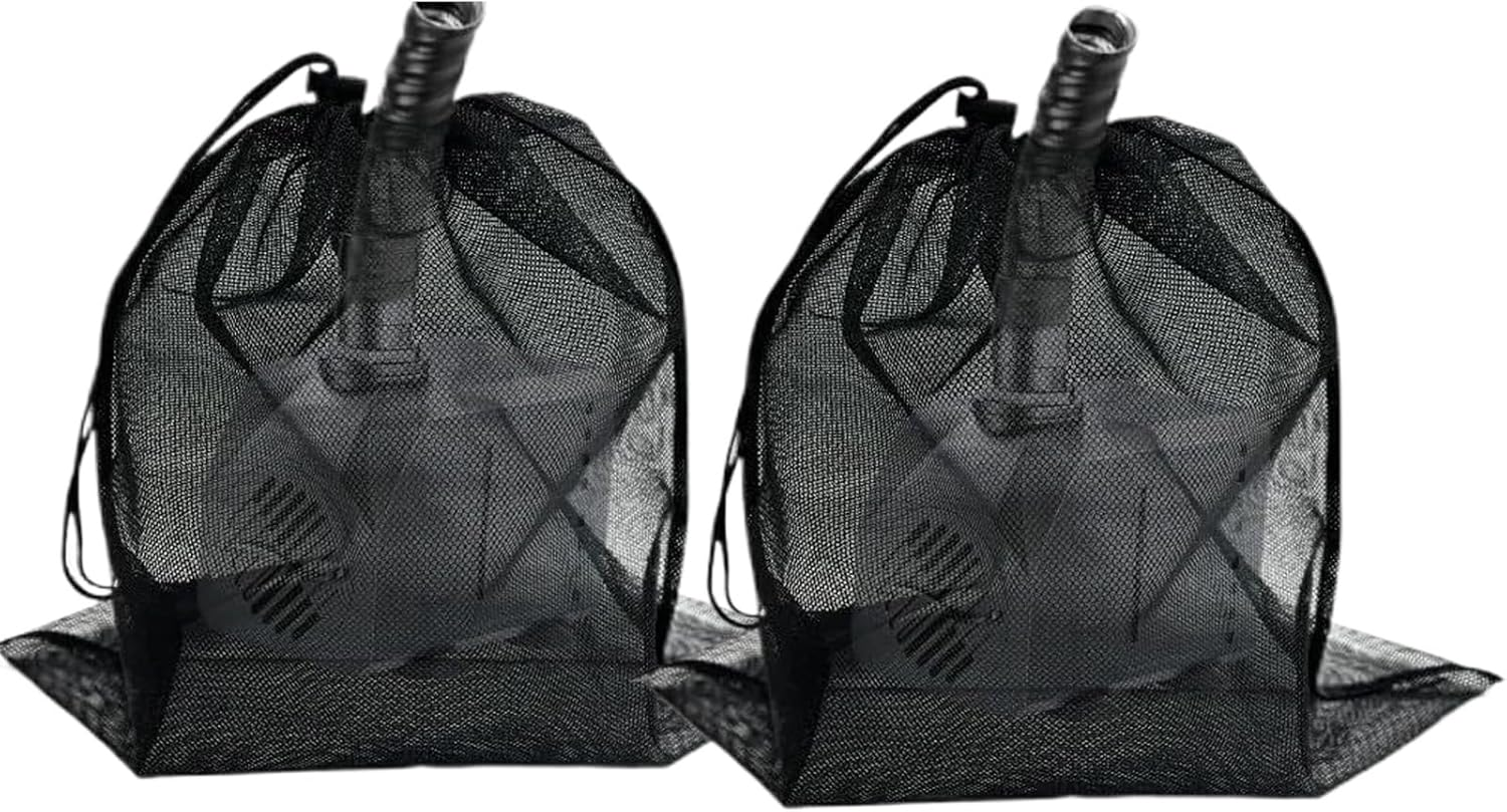 Pond Pump Filter Bag - Pond Pump Filter Bag, Pond Pump, Filter Bag with Drawstring | Aquarium Filter Mesh Filter Bag Pump Mesh Bag for Garden Pond | Outdoor Garden Pond image number 6