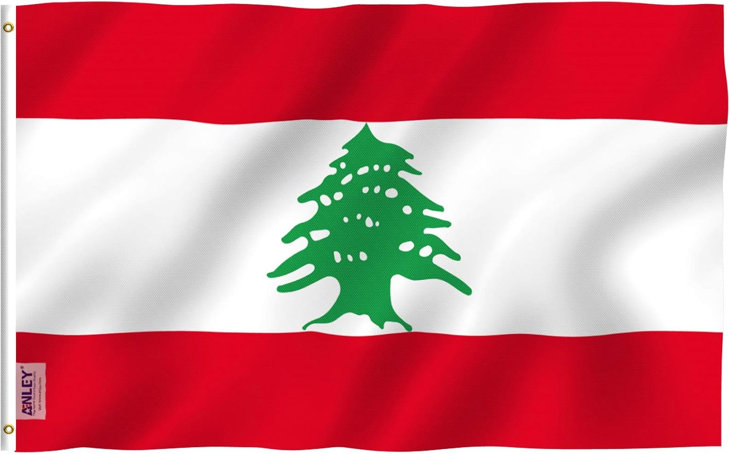 ANLEY Fly Breeze 3X5 Feet Lebanon Flag - Vivid Color and UV Fade Resistant - Canvas Header and Double Stitched - the Lebanese Republic Flags Polyester with Brass Grommets 3 X 5 Ft image number 4
