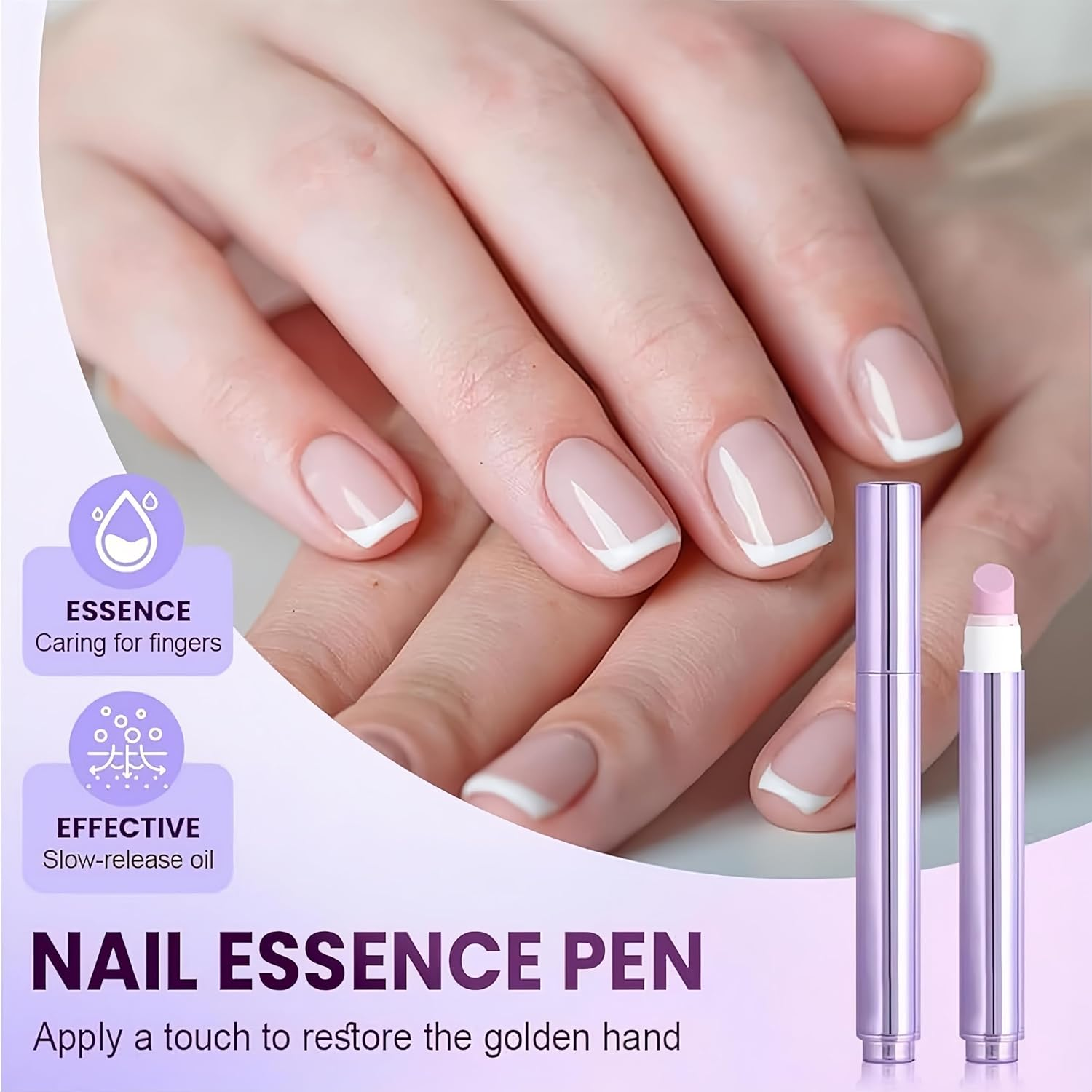 3-In-1 Nail Care Pen Tools Manicure Kit Nail Tech Supplies Cuticle Oil Pen for Dry Damaged Nails Moisturize Strengthen Brighten Nails Care image number 3
