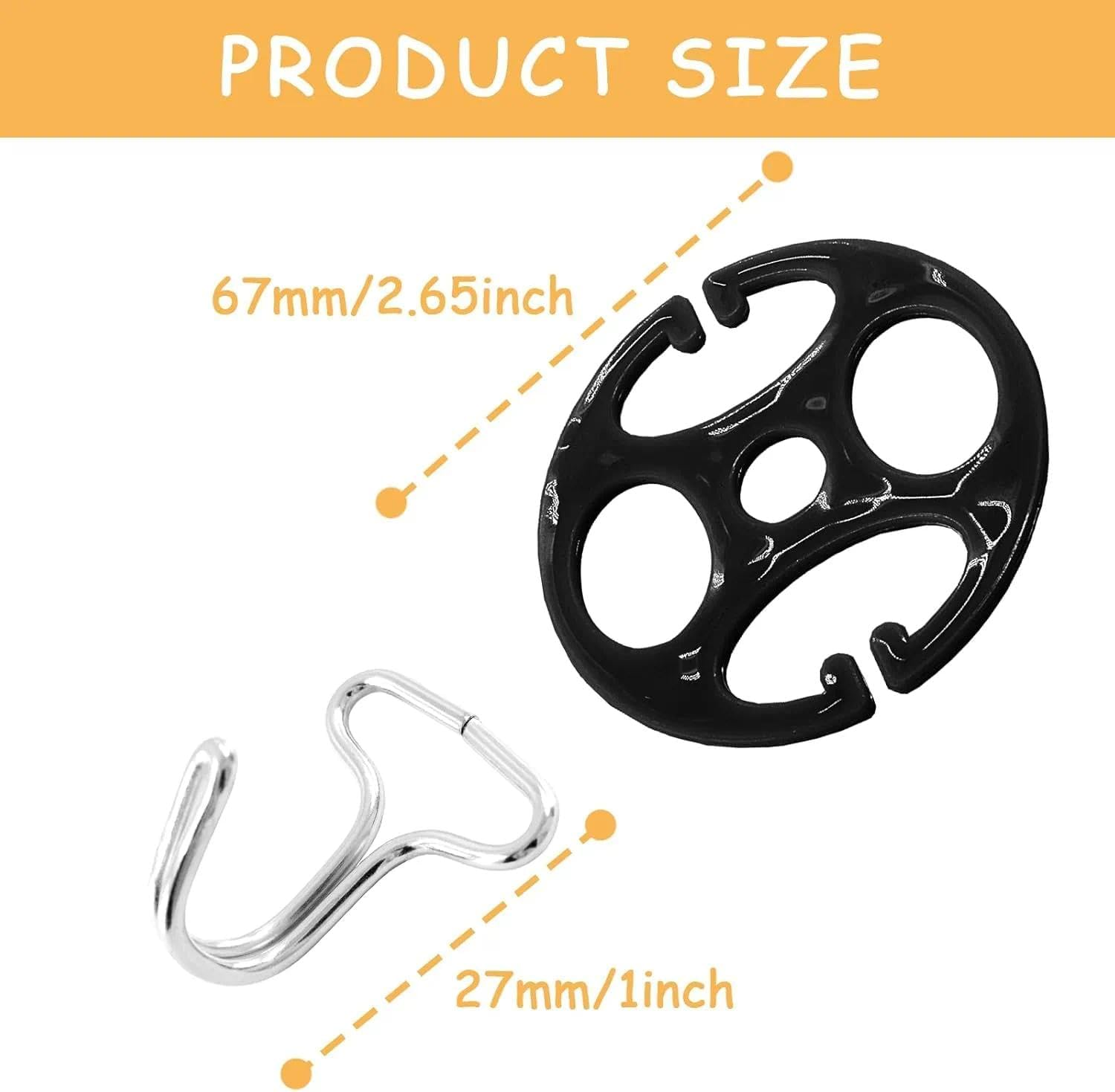 Car Seat Cover Hooks and Metal Fasteners, 12Pcs Universal Automotive Seat Cover Accessories Replacement Parts with Plastic Chucks for Installation and Removal - Auroly image number 5