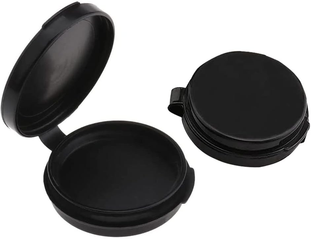 2Pcs WALFESHOO Thumbprint Ink Pads Ink Pad Stamp Pad for Office Notary Supplies Identification Security ID Fingerprint Cards Law Enforcement Fingerprint (Black)