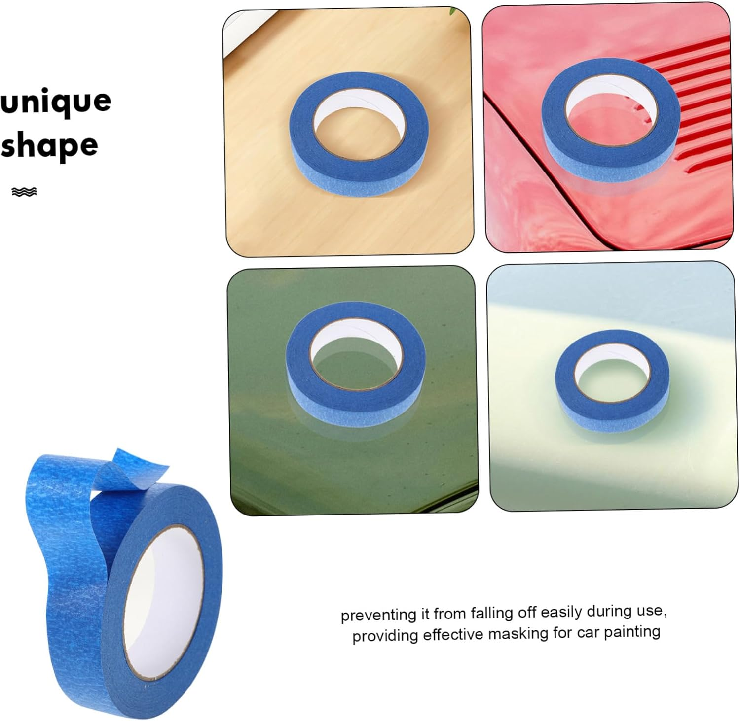 ULTECHNOVO Car Spray Paintings Masking Tape Blue Painters Tape High Stickiness for Detailing image number 6