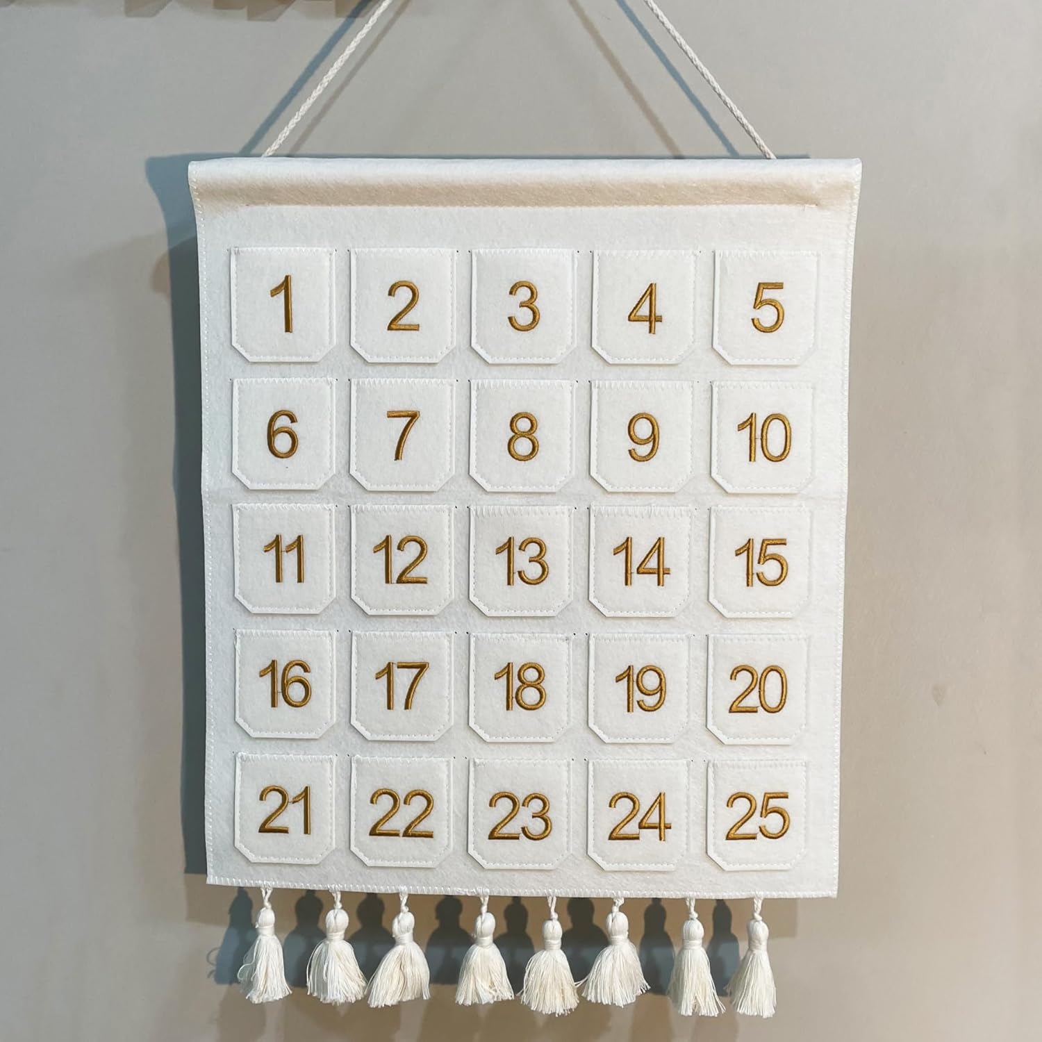 Christmas Countdown Advent Calendar with Pockets,Christmas Picture Countdown Board,Photo Advent Calendar- Advent Calendars for Kids Chocolate & Candy image number 5