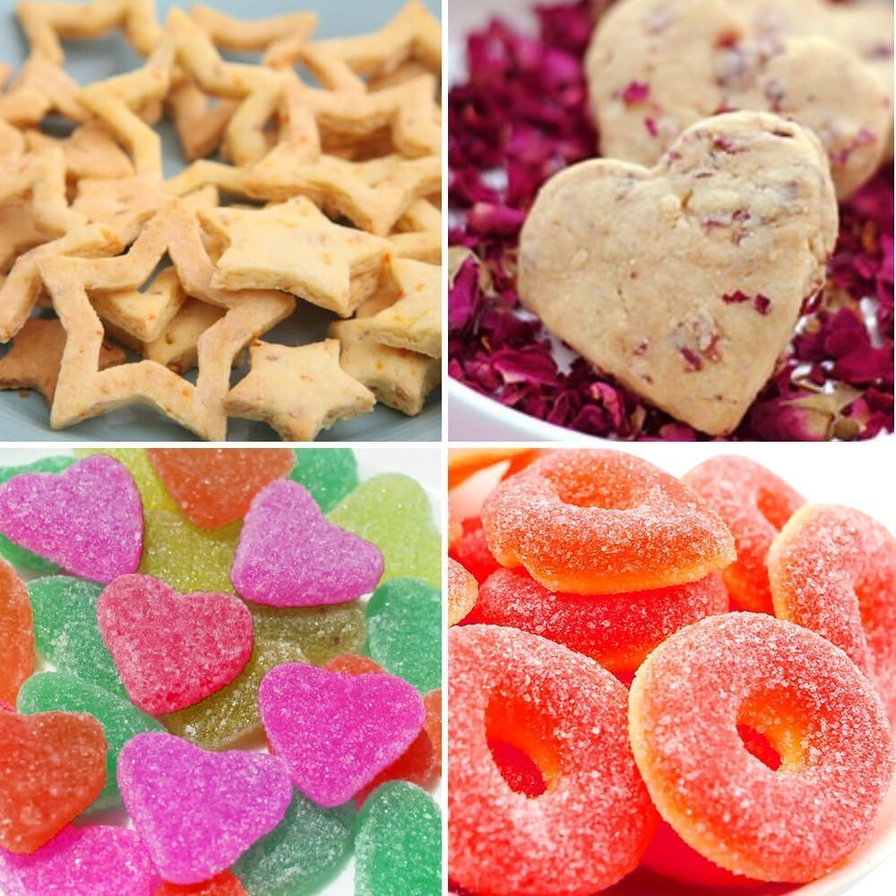 Cookie Cutters Set, Fyvaido 12Pcs Metal Cookie Cutters, Heart, Star, Round, Flower Cookie Cutters Shapes Baking Set Biscuit Stainless Steel Molds Cutters for Baking