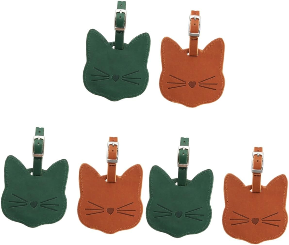 SHERCHPRY 4 Pcs Leather Luggage Tag Leather Suitcase Luggage Tag for Suitcases Travel Tag Leather Suitcase Labels Luggage Bag Tags Travel Id Tags Leather Luggage Tags Pu Leather Ceramic Tile