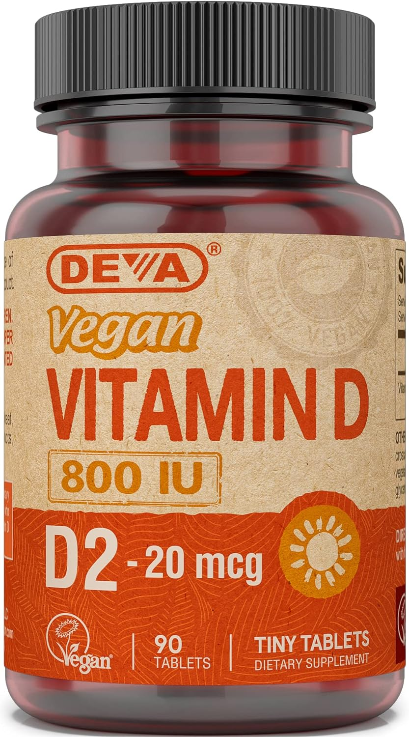 Deva Nutrition - Vegan Vitamin D2 800 IU - 90 Tablets