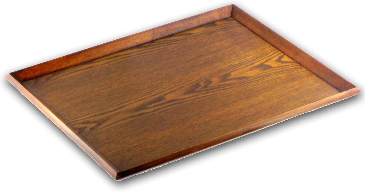 Nagao WK506 Wooden Obon Tray, 15.7 X 11.8 X 0.9 Inches (40 X 30 X 2.4 Cm), Lacquer
