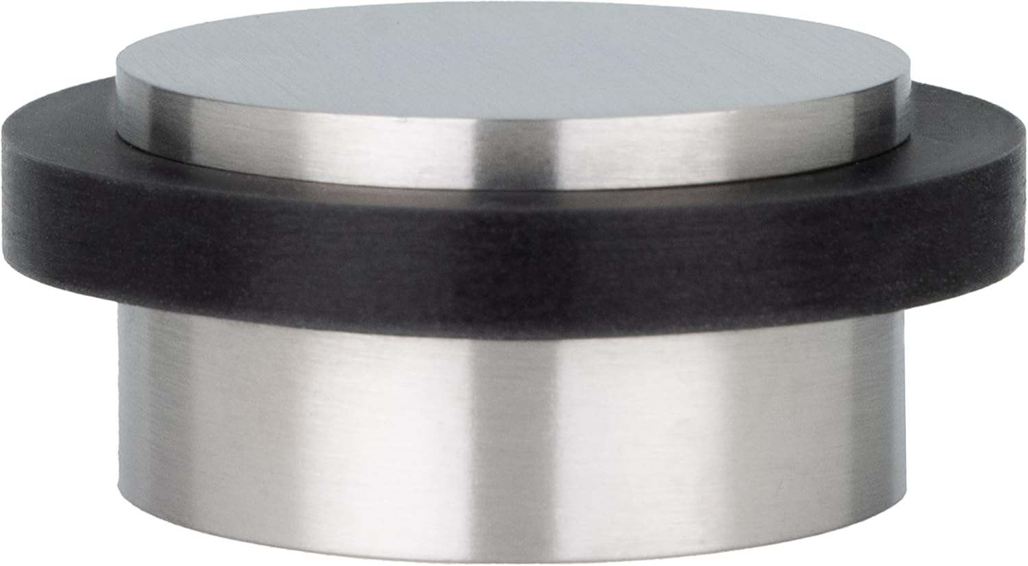 EVI Herrajes | Brass Door Stopper | &Oslash;35X13Mm | Floor Mounted | Adhesive Installation | White Protection | Great Adherence | Mod I-203-BLMT