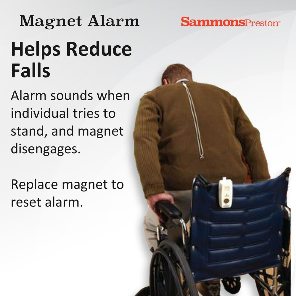 Sammons Preston Magnet Alarm, Fall Management System for Elderly Residents, Aid for Monitoring Patients in Bed or in Wheelchairs, Alarm System for Assisted Living Residents and Elderly Care image number 3