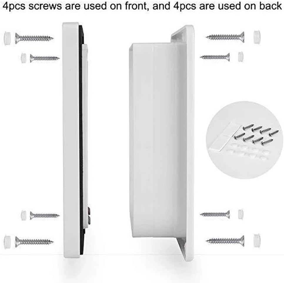 Cat Door, Cat Flap, Inner Door, Cat Flap for Fly Screen, Magnetic Pet Door with 4-Way Screw Closure, Easy to Install with Telescopic Frame, M 19 X 19.7 X 5.3 Cm image number 4