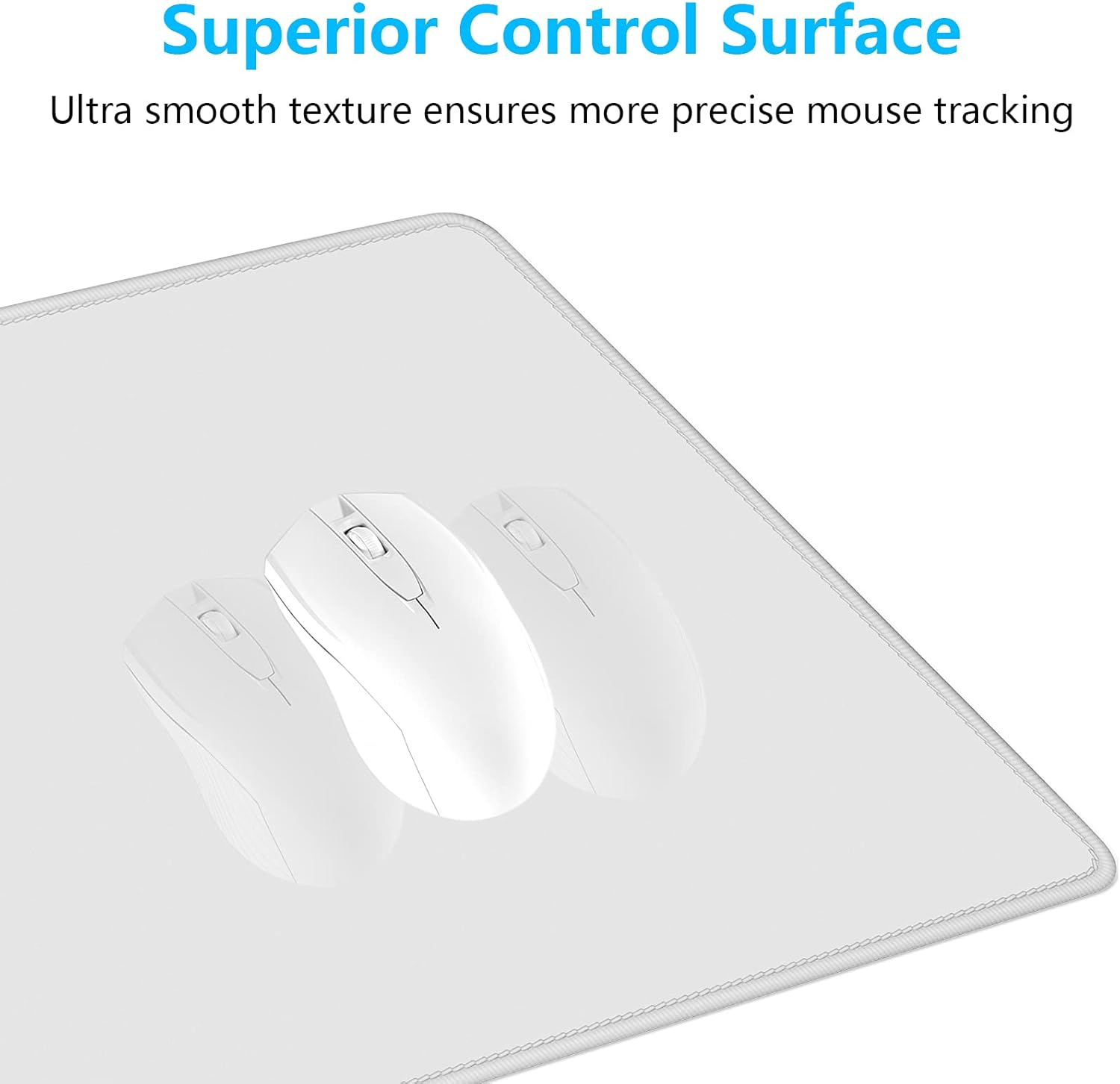 Dapesuom Large Mouse Pad, Extended Gaming Mouse Mat with Stitched Edges, Full Size Desk Mats with Non-Slip Base, Computer Big Desktop Keyboard Pad for Gamer, Laptop, Office, 23.6 X 11.8 In, Space Gray - Apricot Yellow image number 6