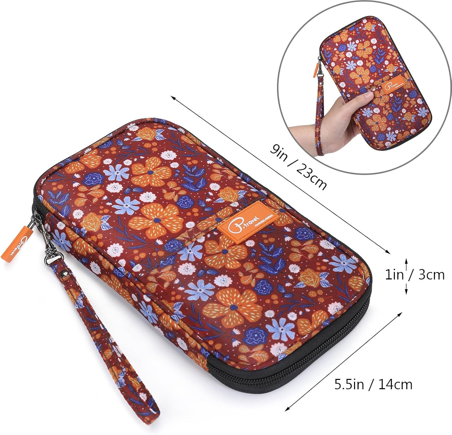 Vanfn RFID Travel Passport Wallet, Family Passport Holder, Trip Document Organizer P.Travel Series