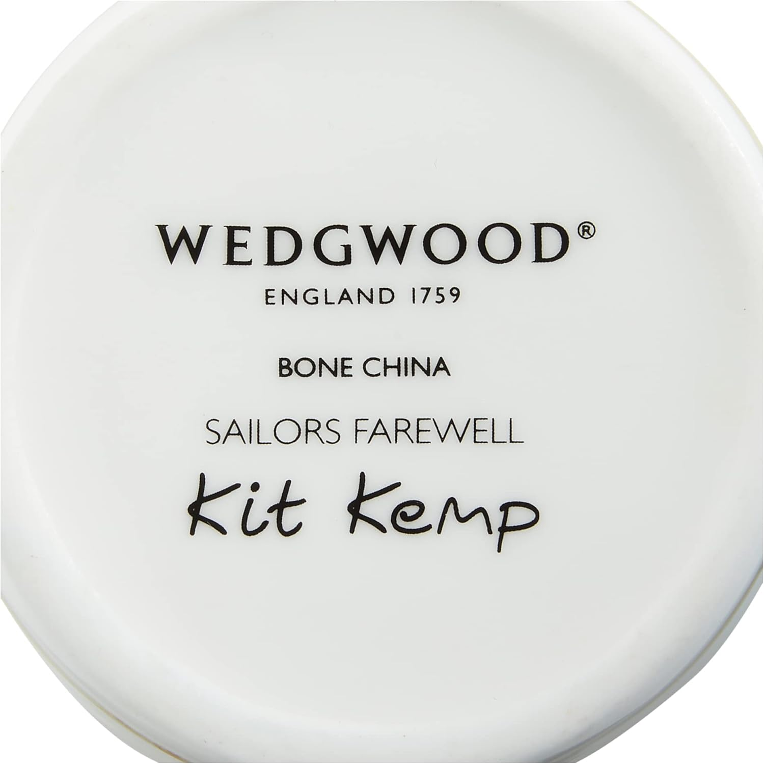 Kemp 1050269 Wedgewood Creamer S 5.1 Fl Oz (150 Ml) Sailors Fairwell by Kit image number 4