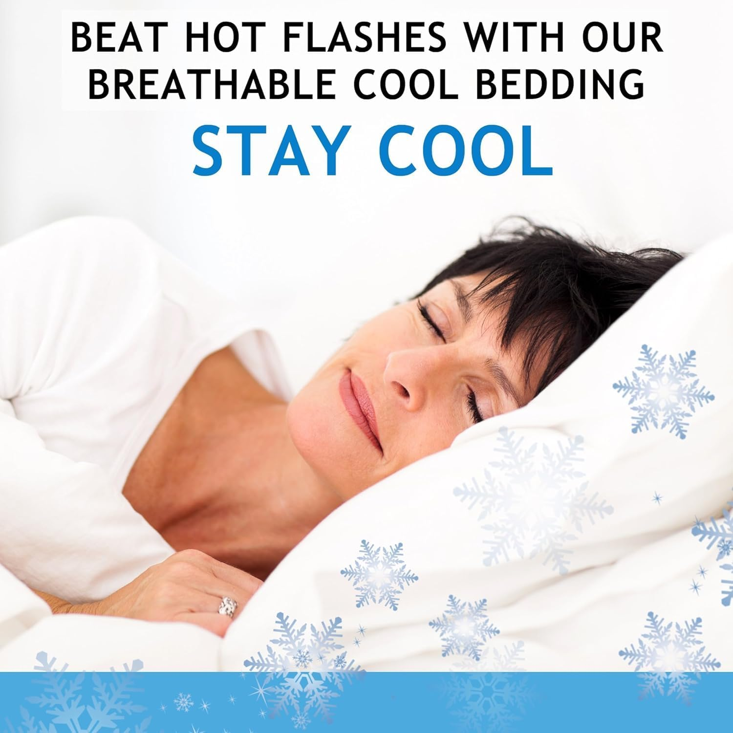 JOMO - Cooling Bed Sheets King Size - White, 4 Pack - 75% Viscose Derived from Bamboo, 25% Modal - Cooling Sheets for Hot Sleepers - Ultra Soft & Comfortable with 156 GSM Thick Fabric