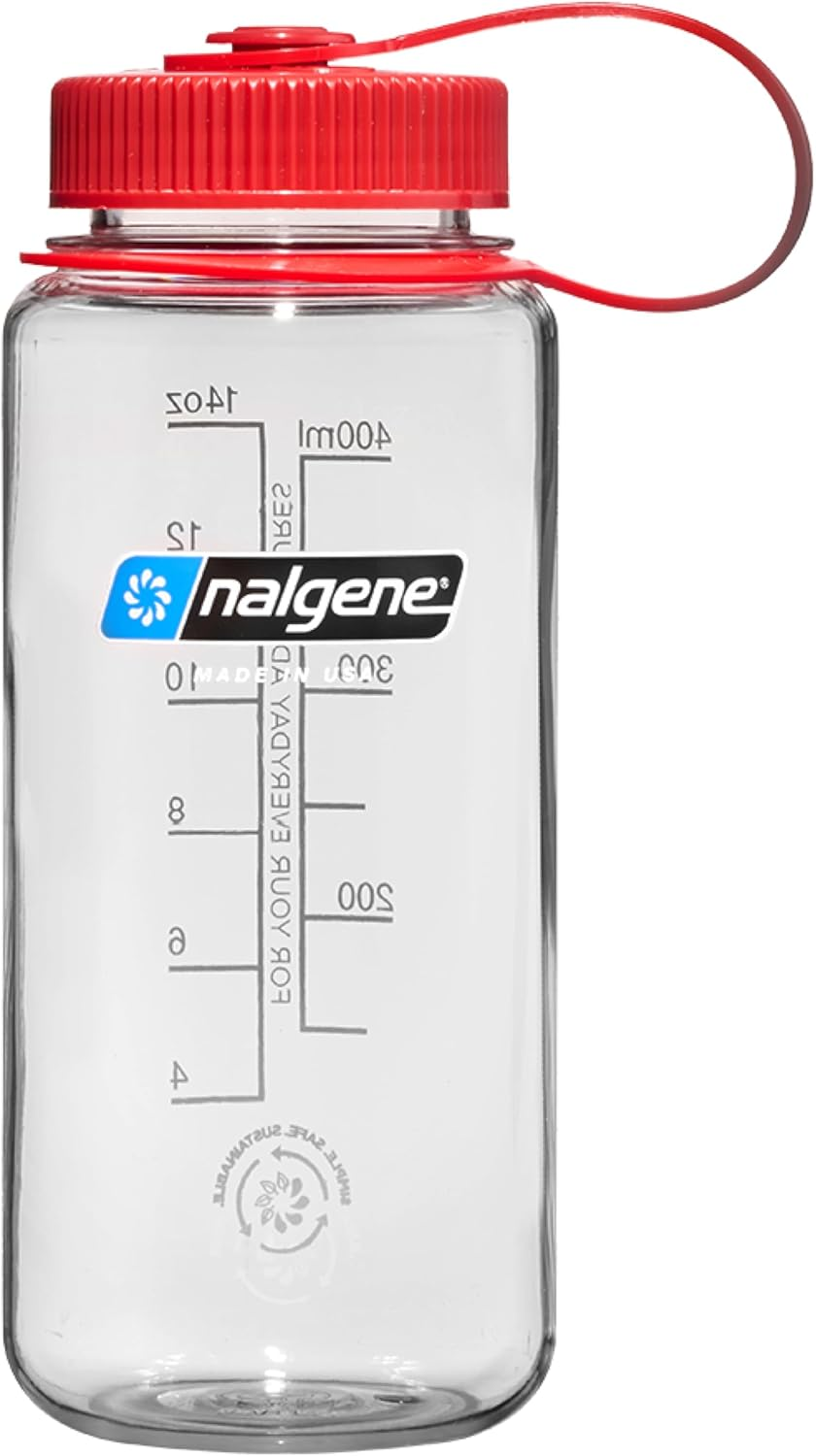 Nalgene Sustain Tritan Bpa-Free Water Bottle Made with Material Derived from 50% Plastic Waste, 16 OZ, Wide Mouth, Purple
