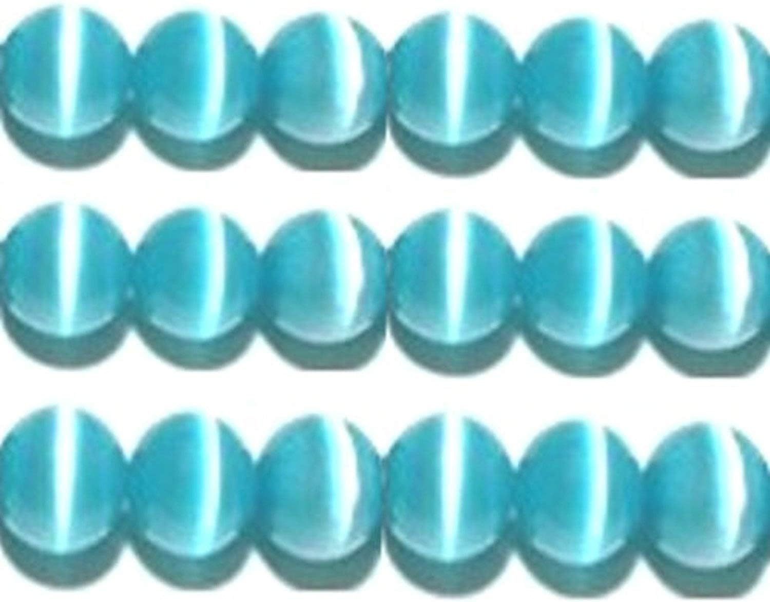 10Mm, 8Mm & 6Mm Cat'S Eye Bead Strands Grade a Fiber Optic, 32 Colors to Choose from (8Mm, Peach)