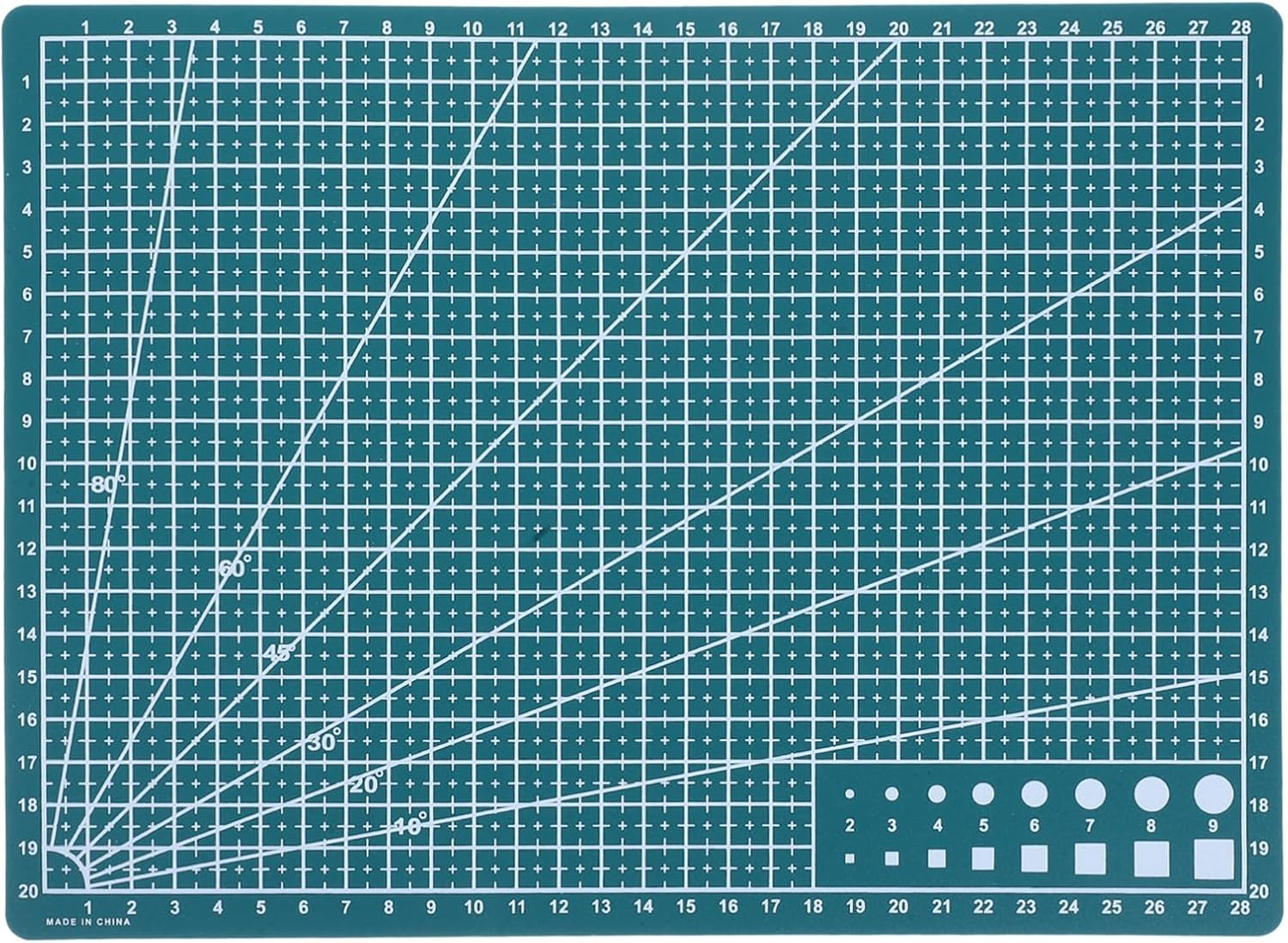 Tofficu A5 Rotating Cutting Mat 8.66X5.91In Self-Healing Craft Mat for Quilting Scrapbooking Polymer Clay with Durable PVC Surface for Desktop Art Projects