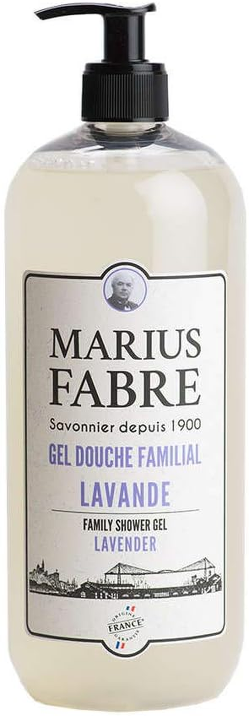 Marius Fabre - Gel Douche Familial a LA Lavande 1L 1900 - M9GD1LLA
