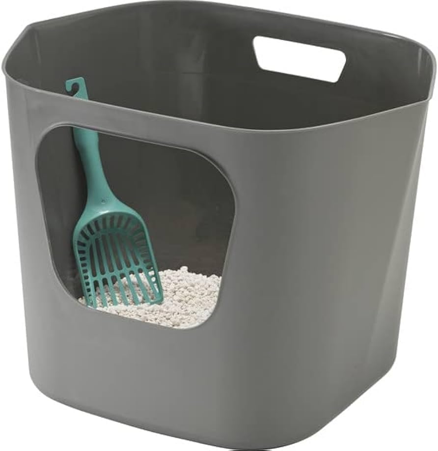 [OFT] Flexible Litter Box, Olive Green, Cat Toilet, Large, 98% Recycled Plastic, Large, Splash-Proof, Includes Handle, Washable