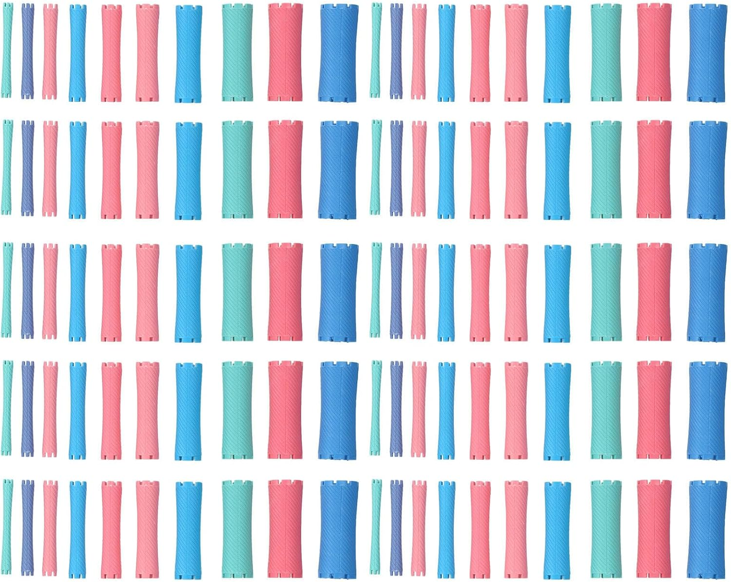 Xinyee 100Pcs Hair Curlers Roller Set 10 Size Rollers Salon Hair Curling Perm Rod Bars for Women Girls Hairdressing Styling Tool image number 1