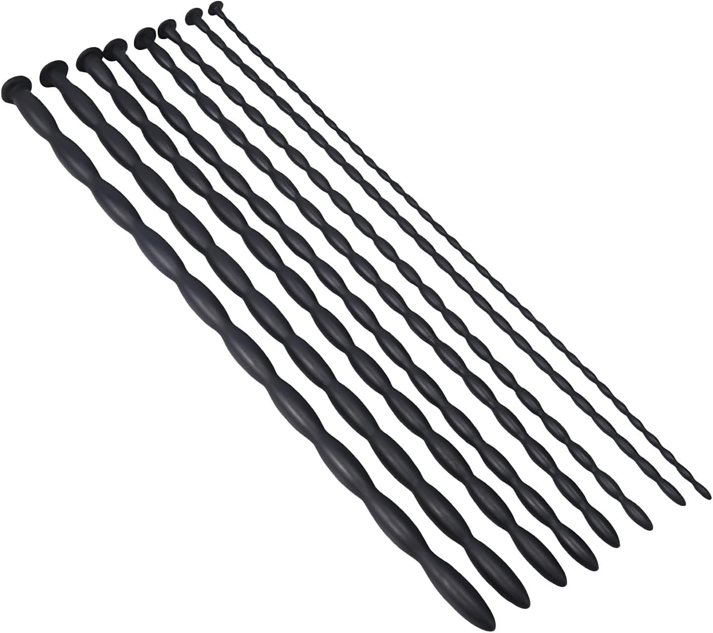 Mineens Silicone Urethral Dilator Set for Men - 8 Pcs Penis Sounding Trainer Kit with Urethral Tube, Cock Expansion Plug, Threaded Design for Stimulation & Masturbation (FDA Silicone) image number 4