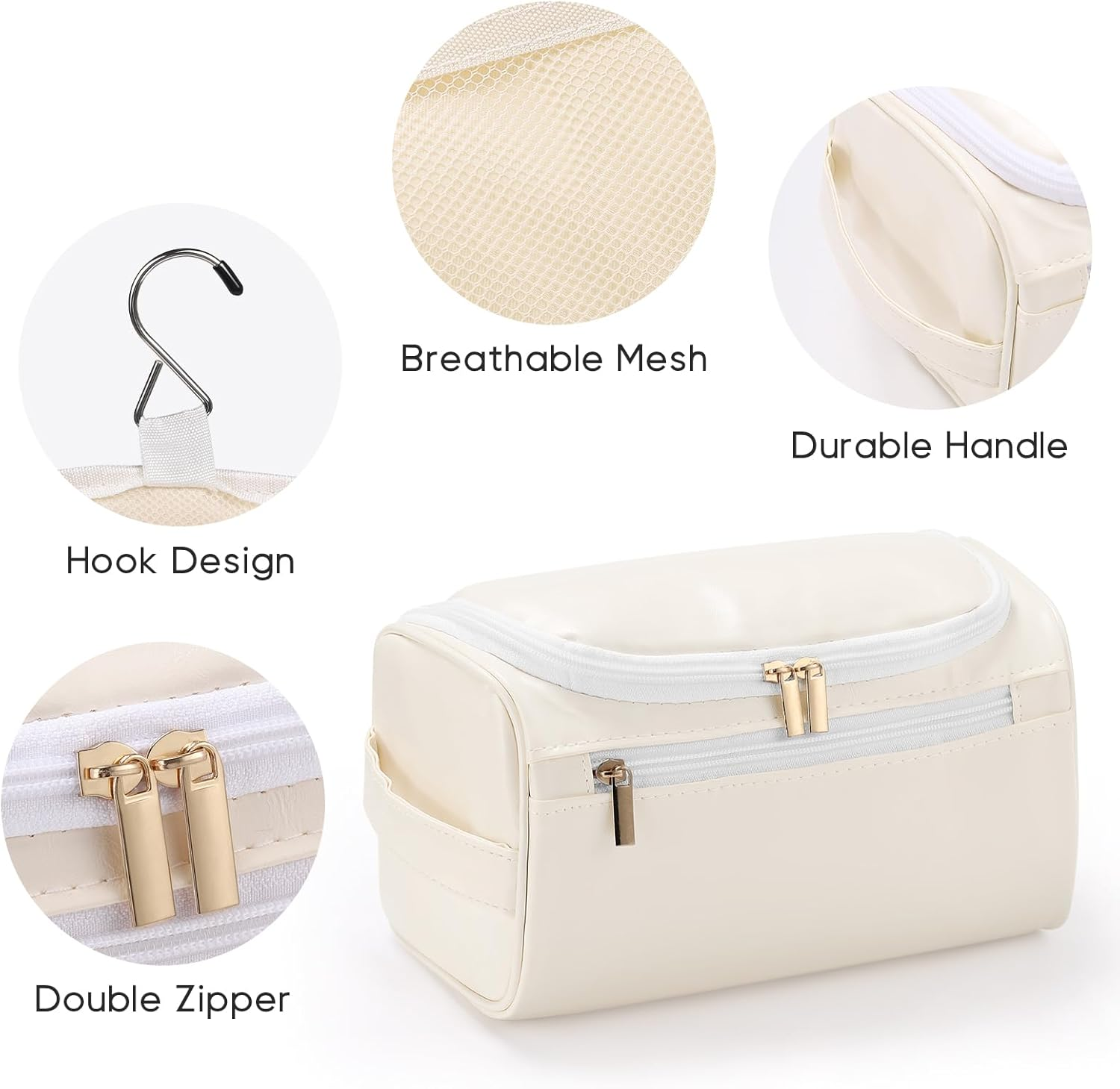 Etercycle Men'S Toiletry Bag for Hanging Toilet Bag Foldable Waterproof Travel Cosmetic Bag for Men and Women