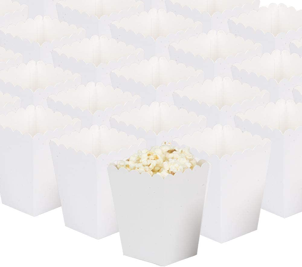 Gold Popcorn Boxes Small Cardboard Popcorn Mini Containers,Pack of 24