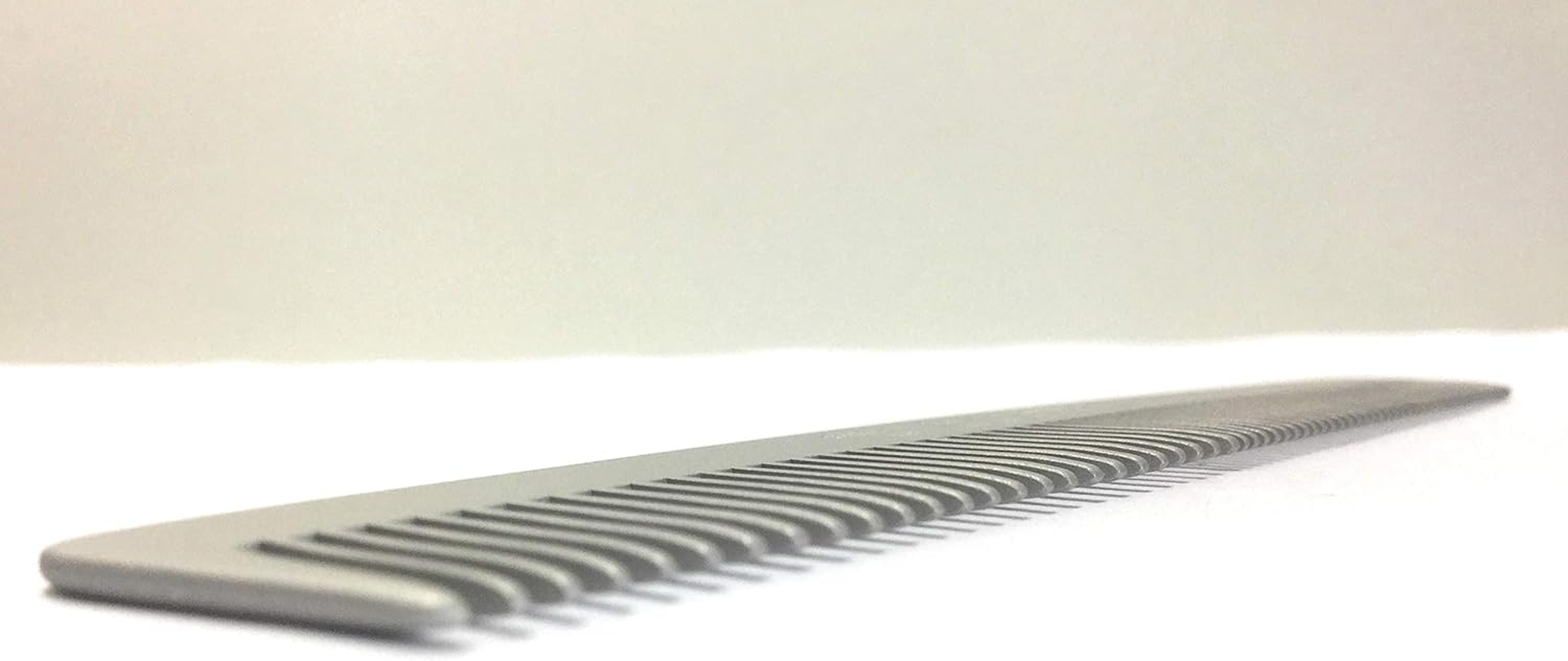 Swedish Crown Aluminium Pocket Comb 13 Cm Anti-Static Fine + Wide Teeth Men'S Comb image number 1