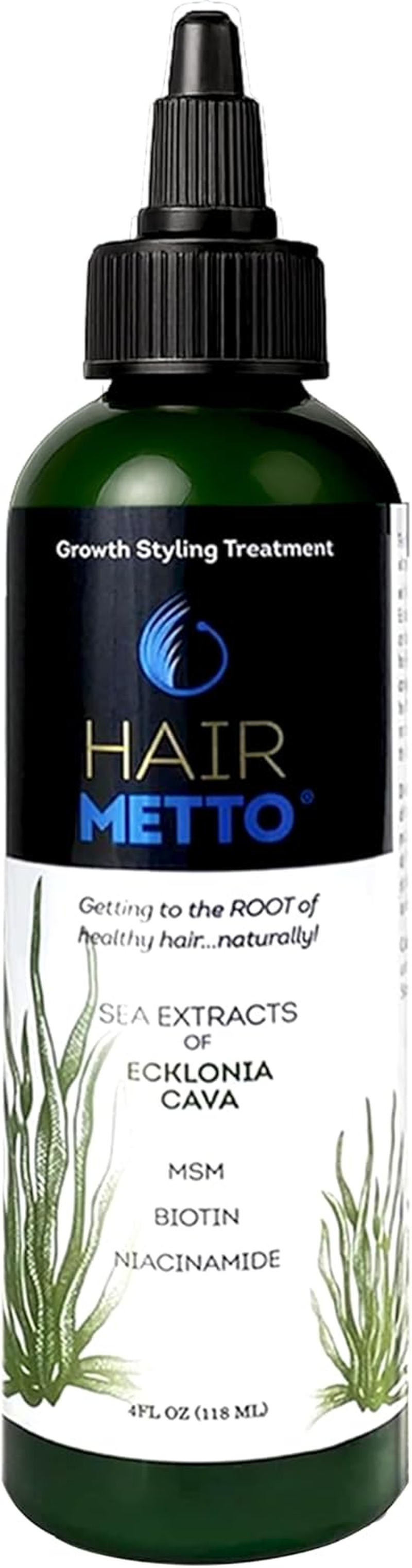 Topical Ecklonia Cava Hair Serum for Hair Growth, Flexible-Hold Hair Liquid Gel for Women & Men, Hair Volumizer for Fine Hair & Other Types, Styling Hair Loss Products W/Msm & Biotin, 4Oz