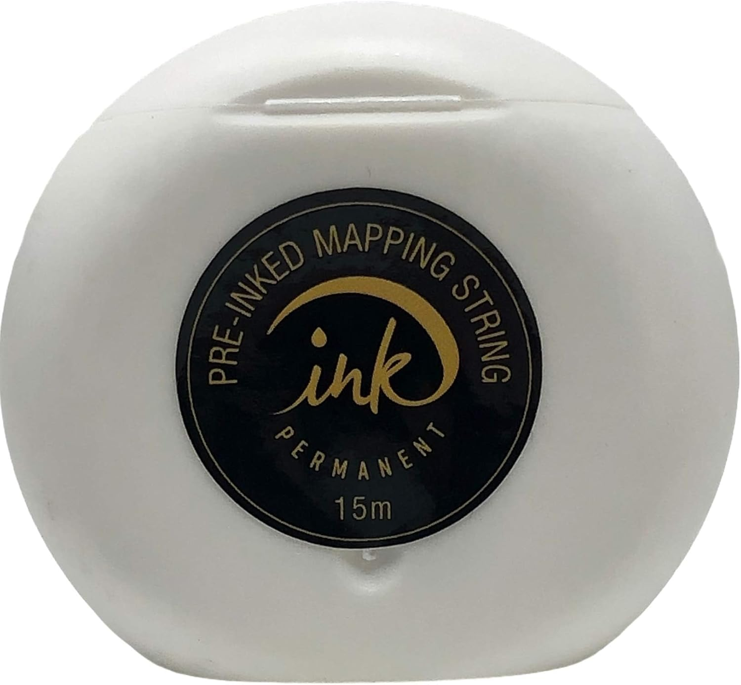 5 Pack Pre-Inked Premium Eyebrow Mapping String by Ink Permanent 125 M - 410 Ft Mapping Thread for Eyebrow Shaping for Microblading, PMU and Henna Procedures 25M Each (White) image number 1